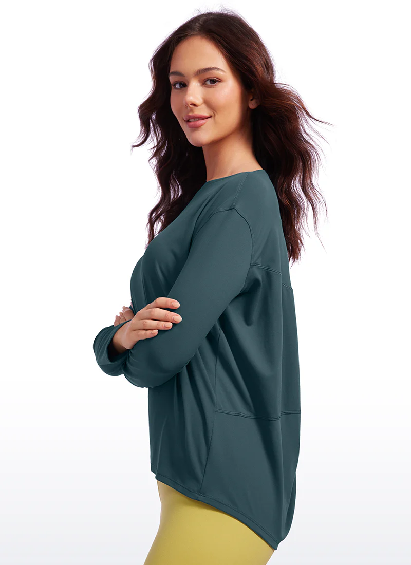 Butterluxe-Light Hip Length Back Hem Long Sleeves - Image 31
