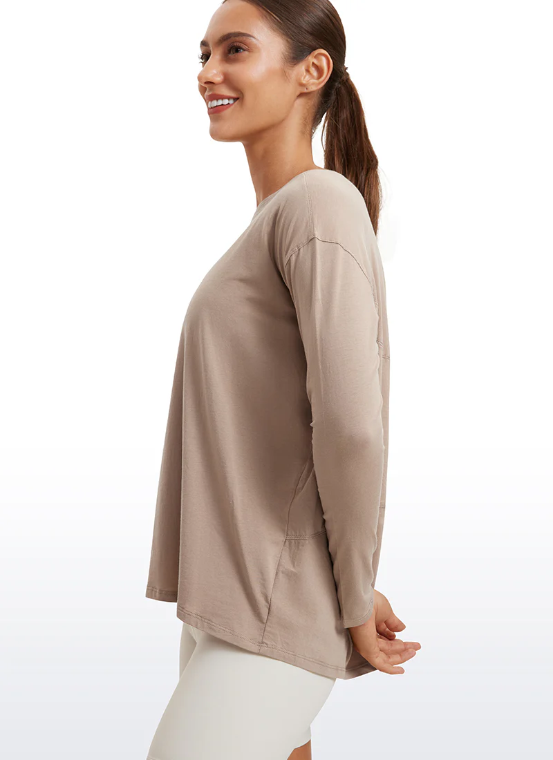 Pima Cotton Boat Neck Long Sleeve - Image 27