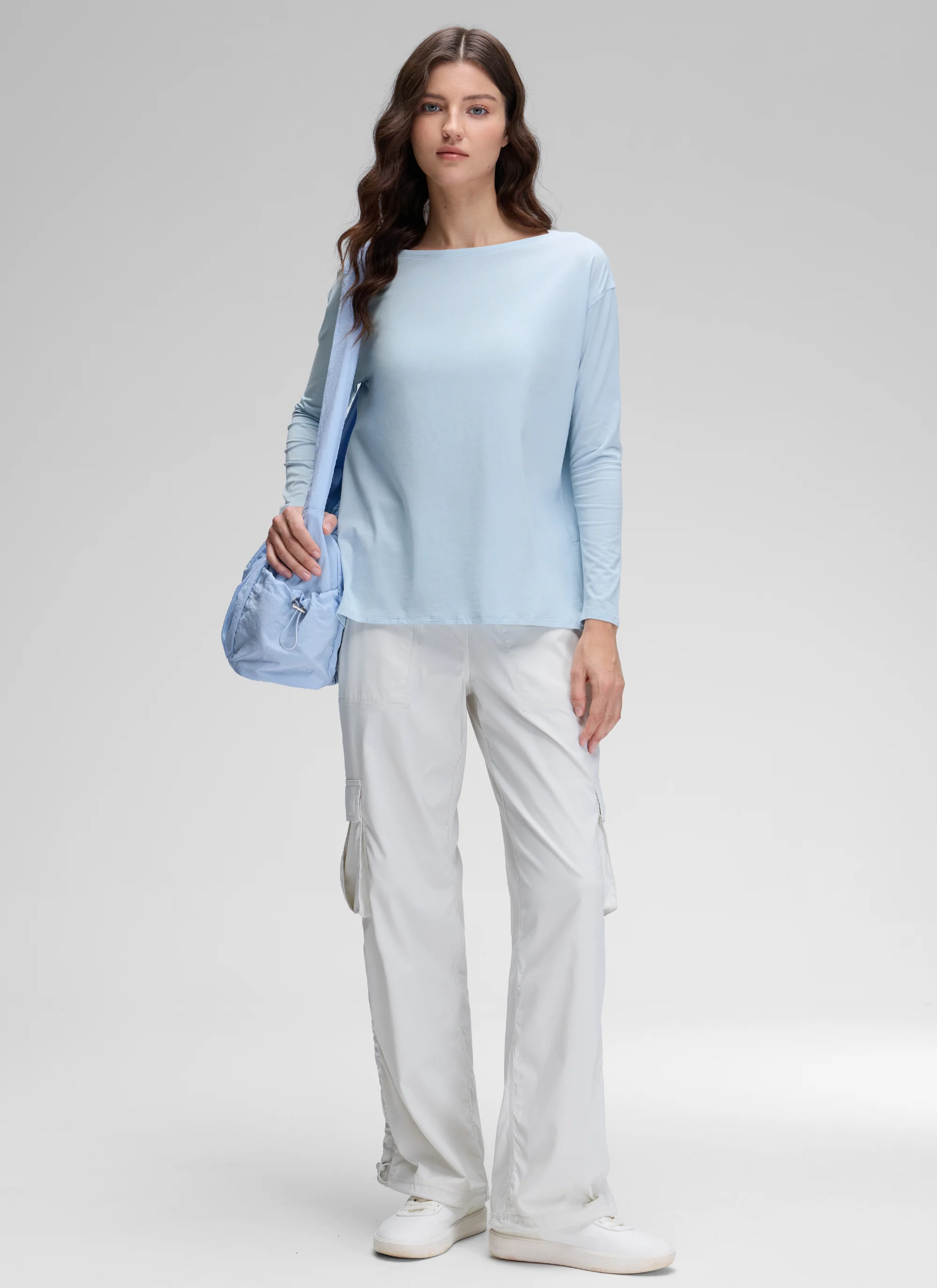 Pima Cotton Boat Neck Long Sleeve - Image 30