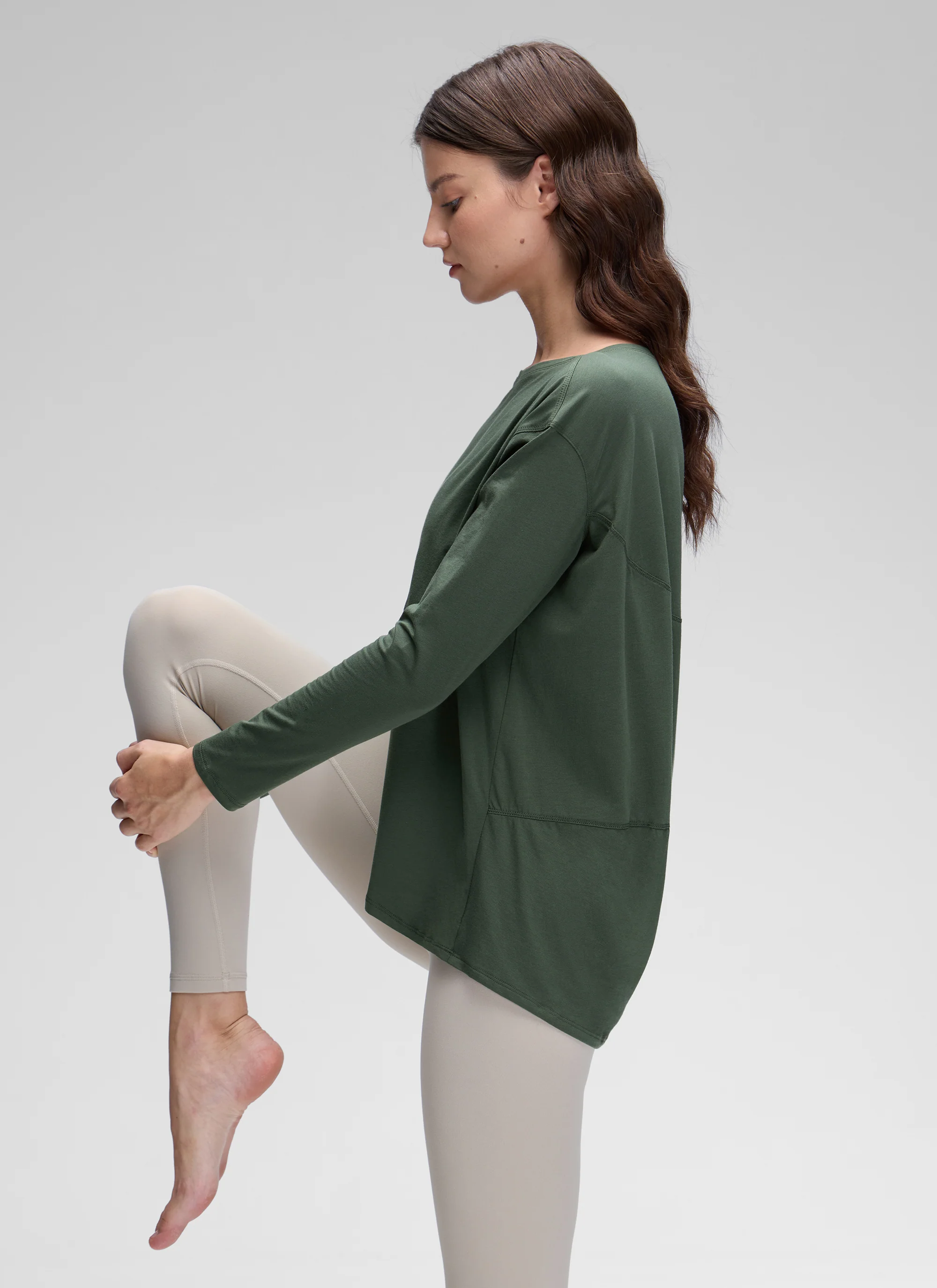 Pima Cotton Boat Neck Long Sleeve - Image 5
