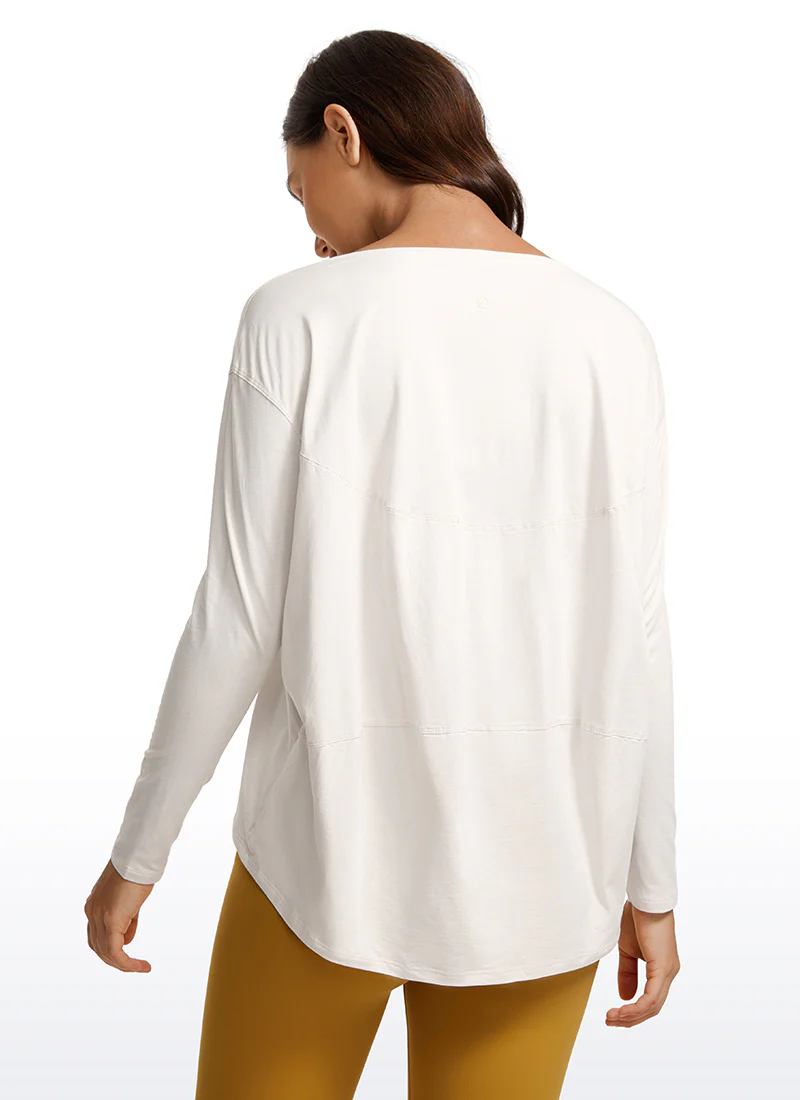 Pima Cotton Boat Neck Long Sleeve - Image 28