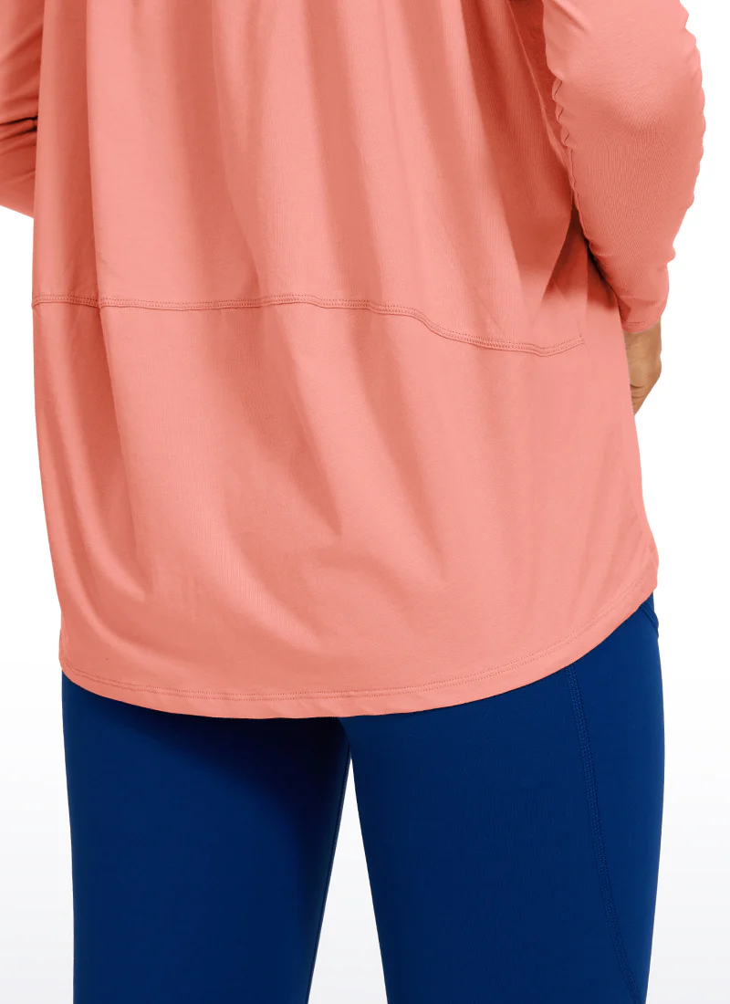Pima Cotton Boat Neck Long Sleeve - Image 3