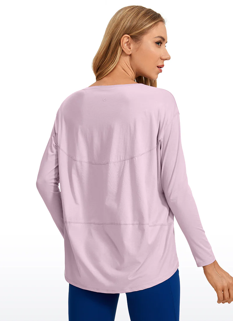 Pima Cotton Boat Neck Long Sleeve - Image 32