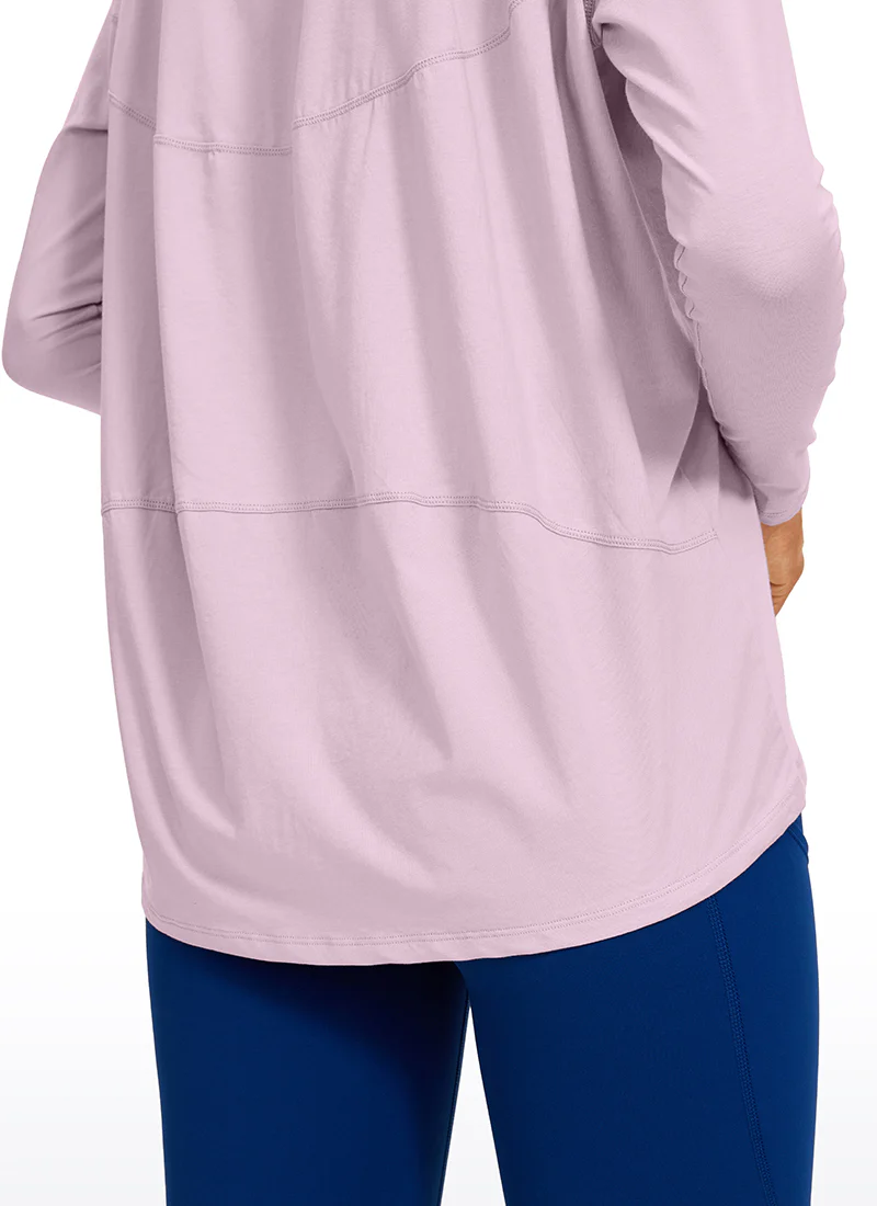 Pima Cotton Boat Neck Long Sleeve - Image 33
