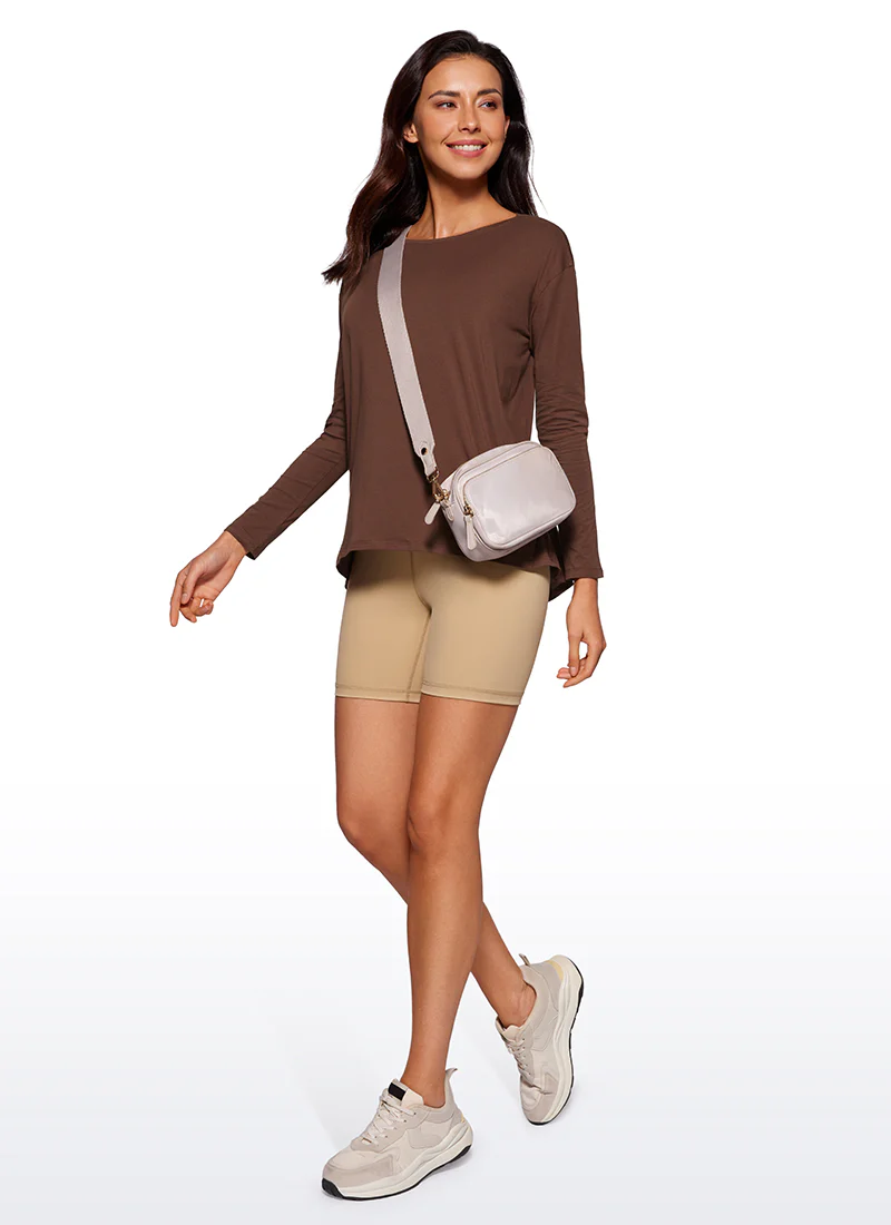 Pima Cotton Boat Neck Long Sleeve - Image 36