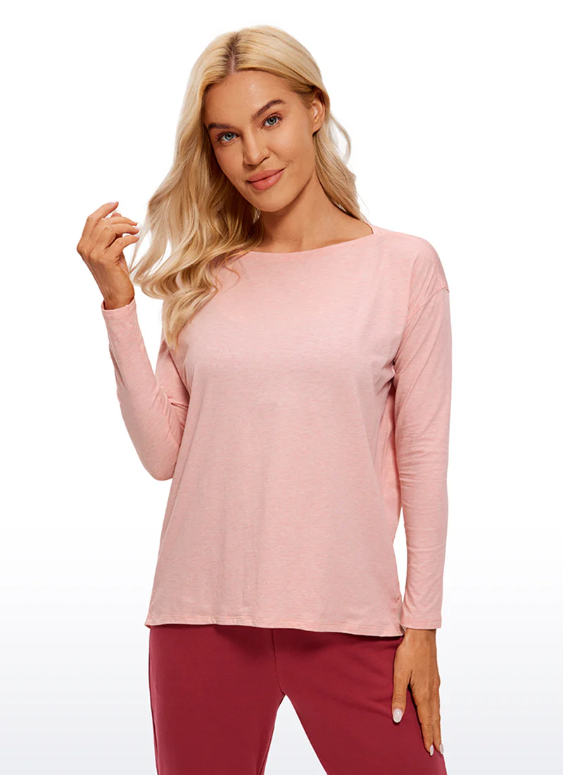 Pima Cotton Boat Neck Long Sleeve - Image 4