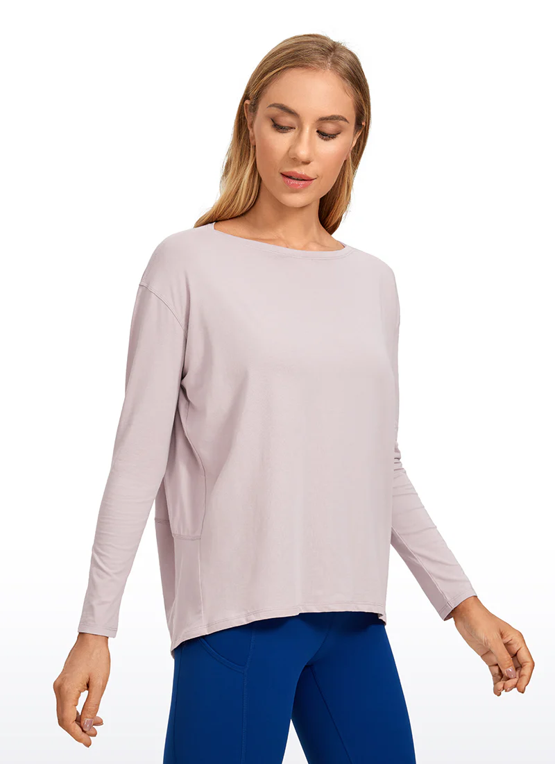 Pima Cotton Boat Neck Long Sleeve - Image 8