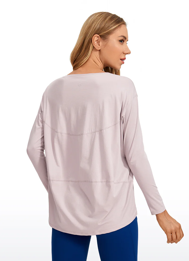 Pima Cotton Boat Neck Long Sleeve - Image 9