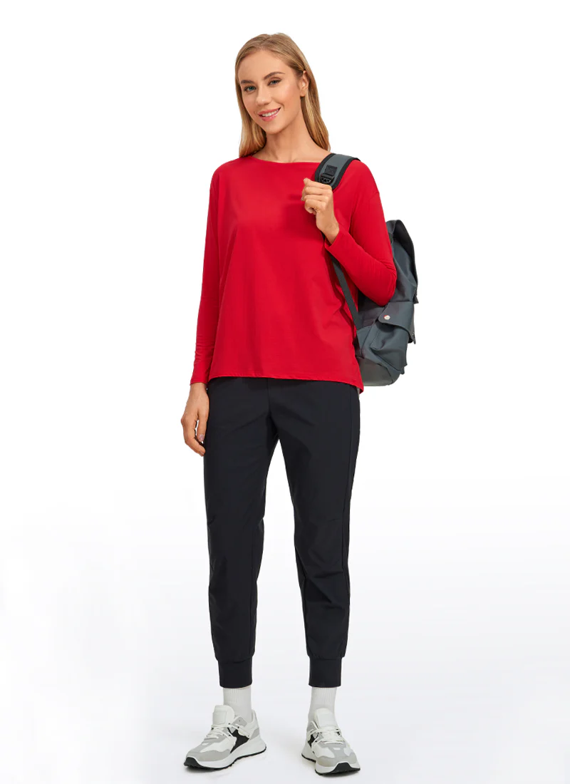 Pima Cotton Boat Neck Long Sleeve - Image 27