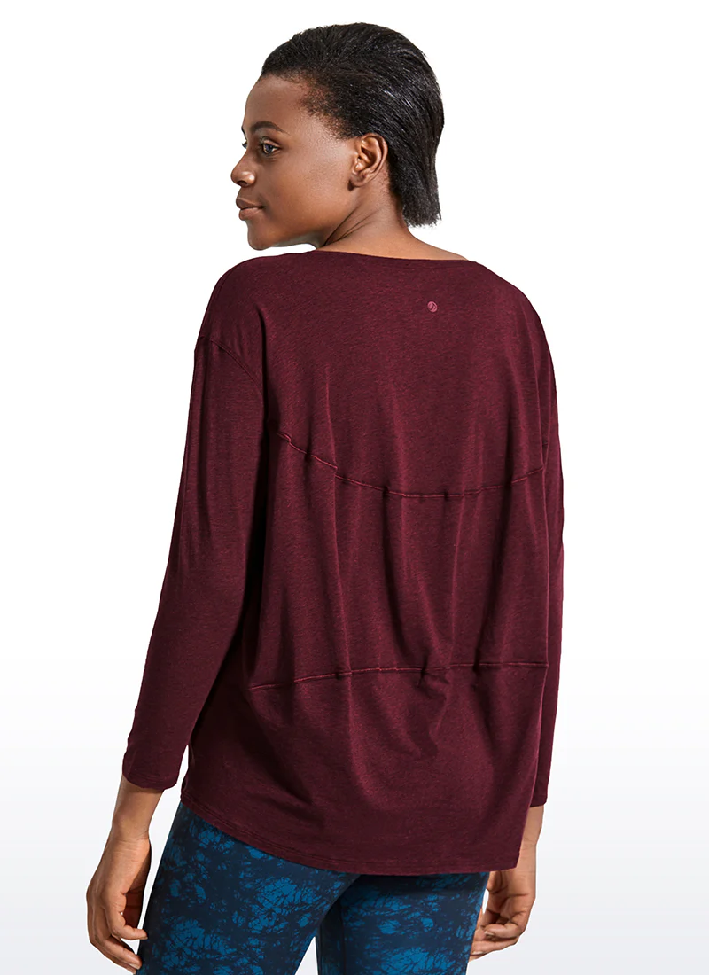 Pima Cotton Boat Neck Long Sleeve - Image 5