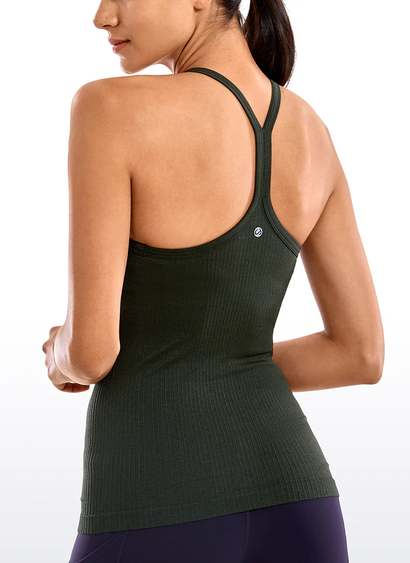 Speedy Seamless Built in Bra  Y back Tank - Image 26