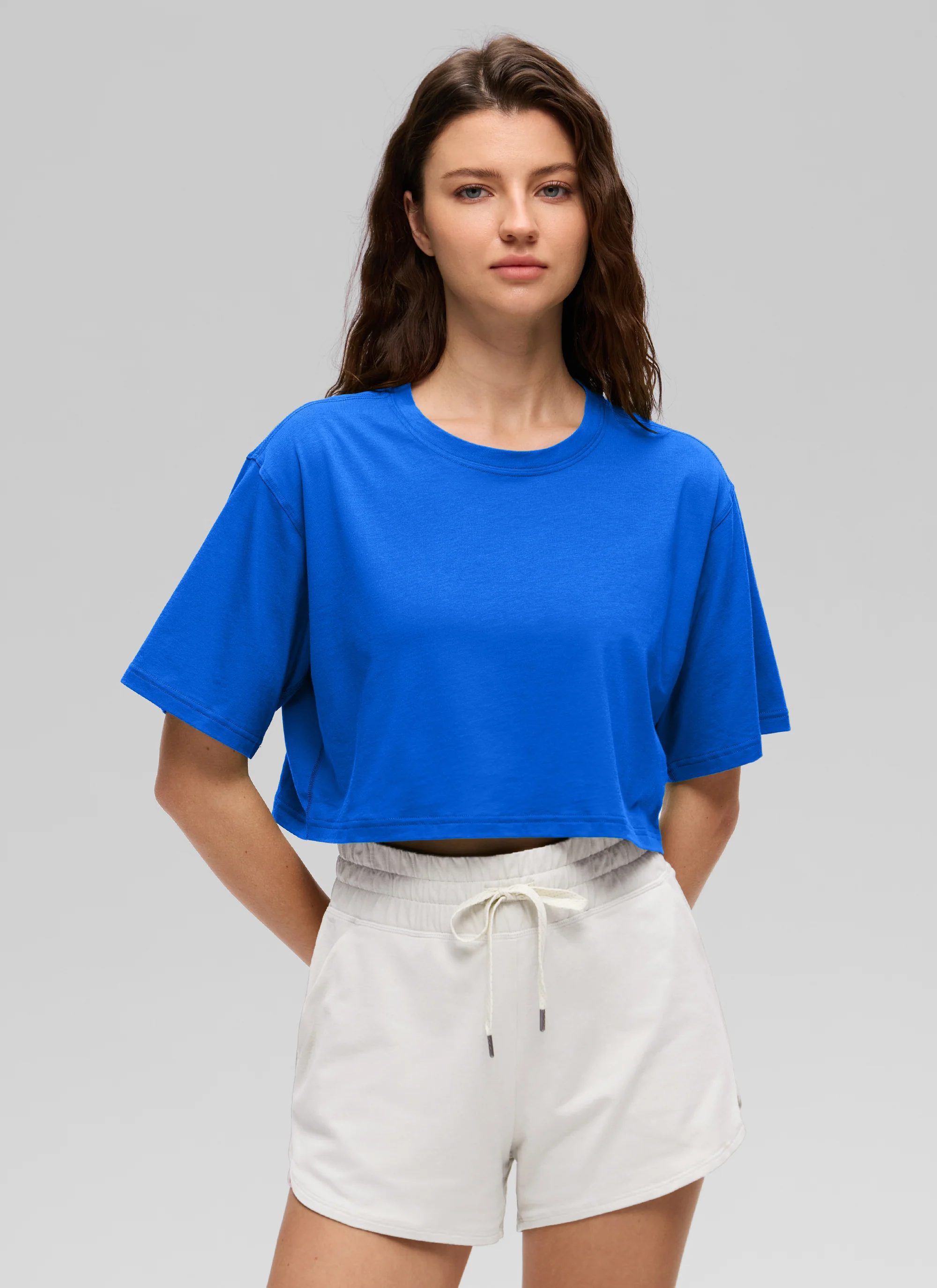 Pima Cotton Cropped Short Sleeve - Image 14