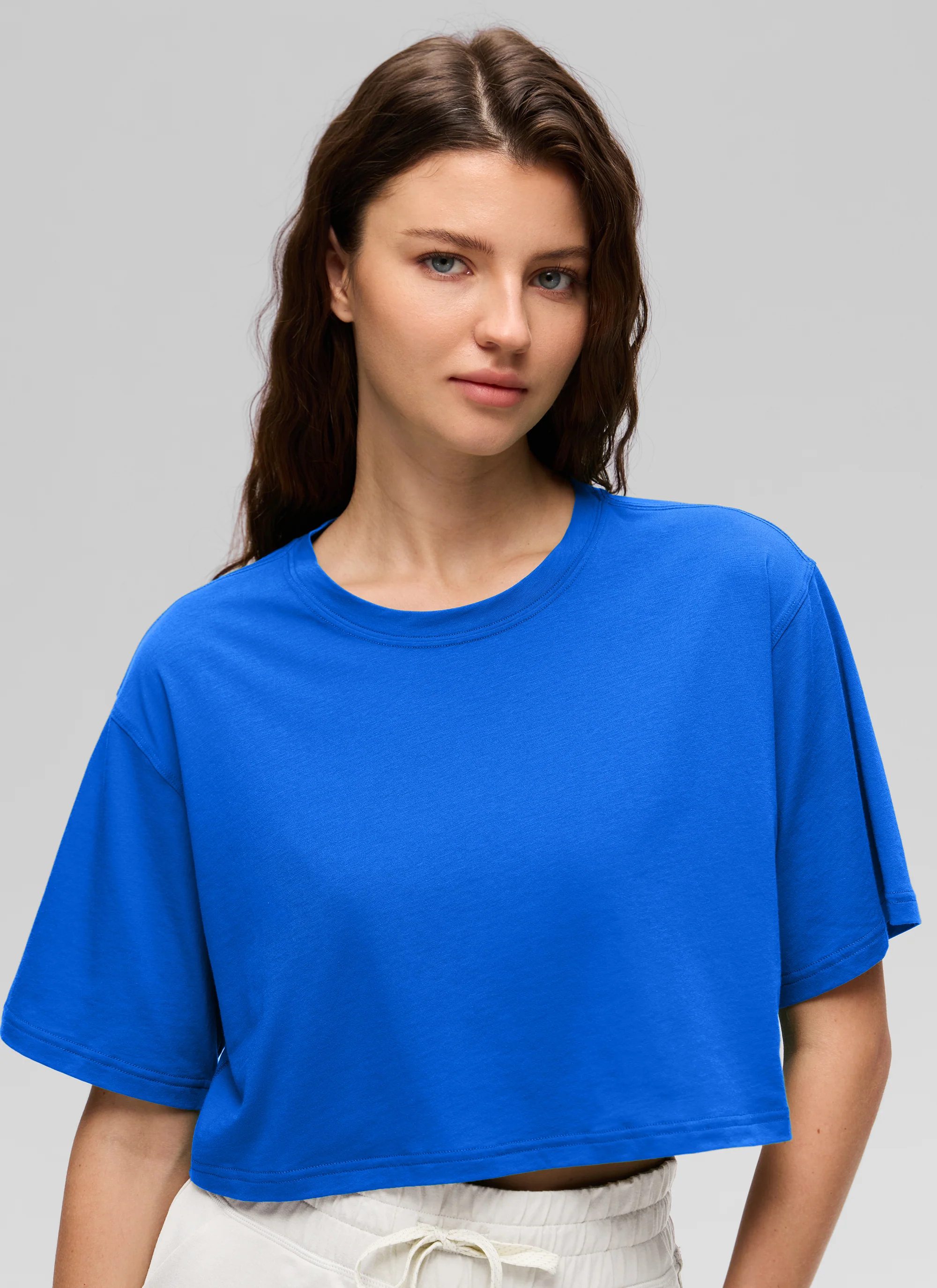 Pima Cotton Cropped Short Sleeve - Image 17
