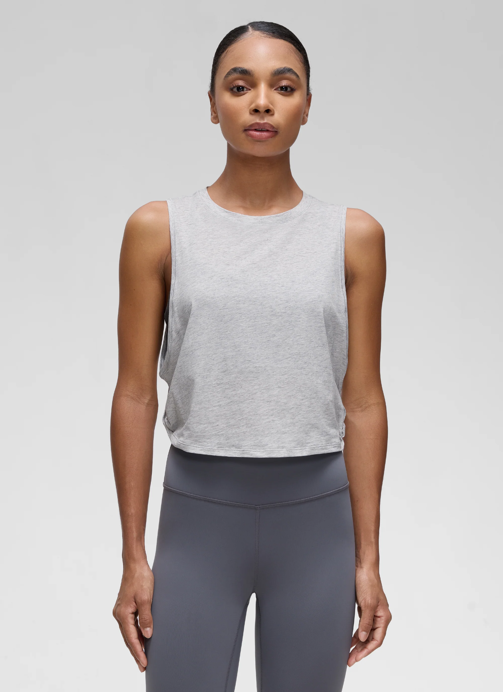 Pima Cotton Crop Deep Armhole Tank - Image 14