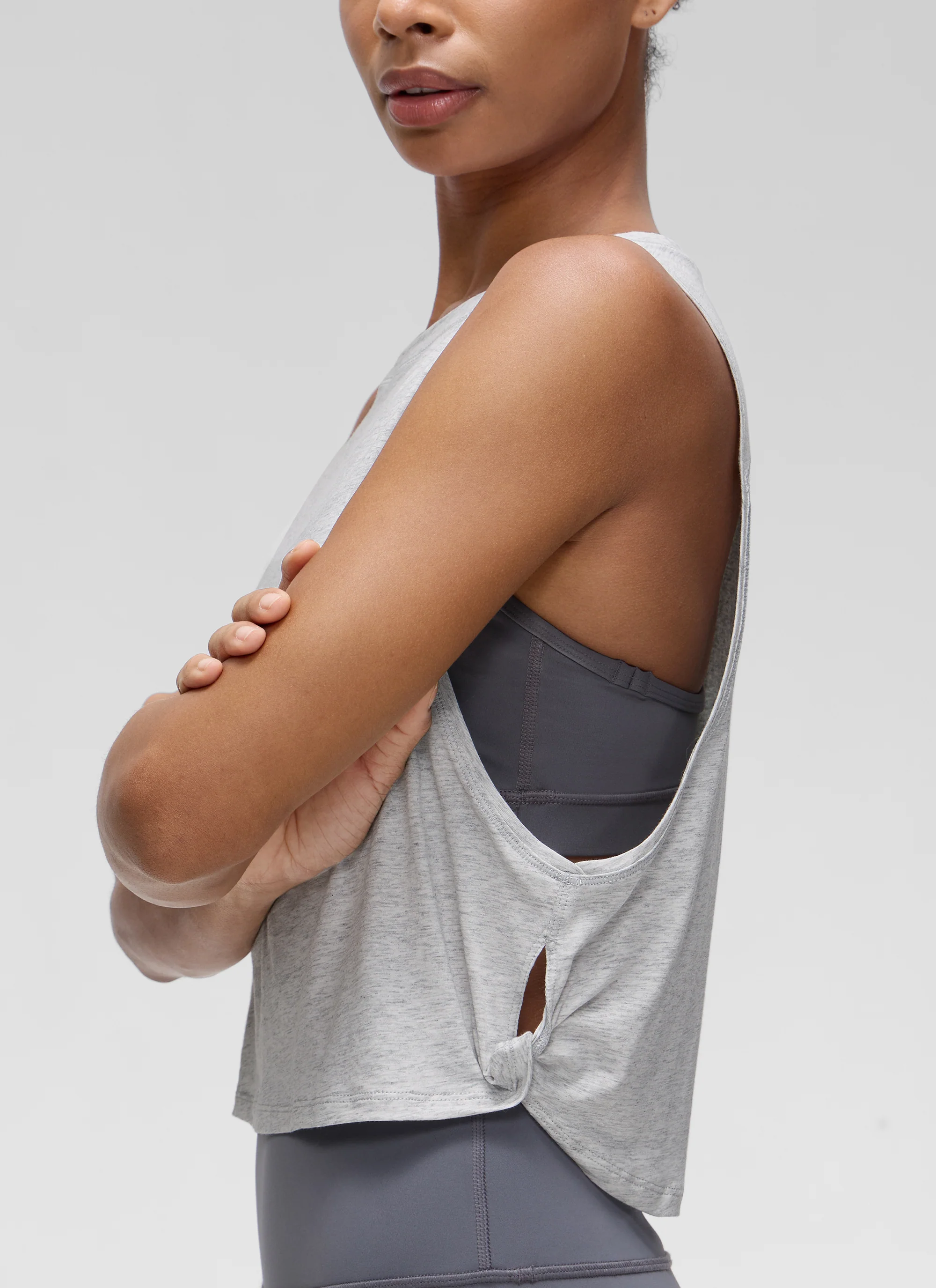 Pima Cotton Crop Deep Armhole Tank - Image 17