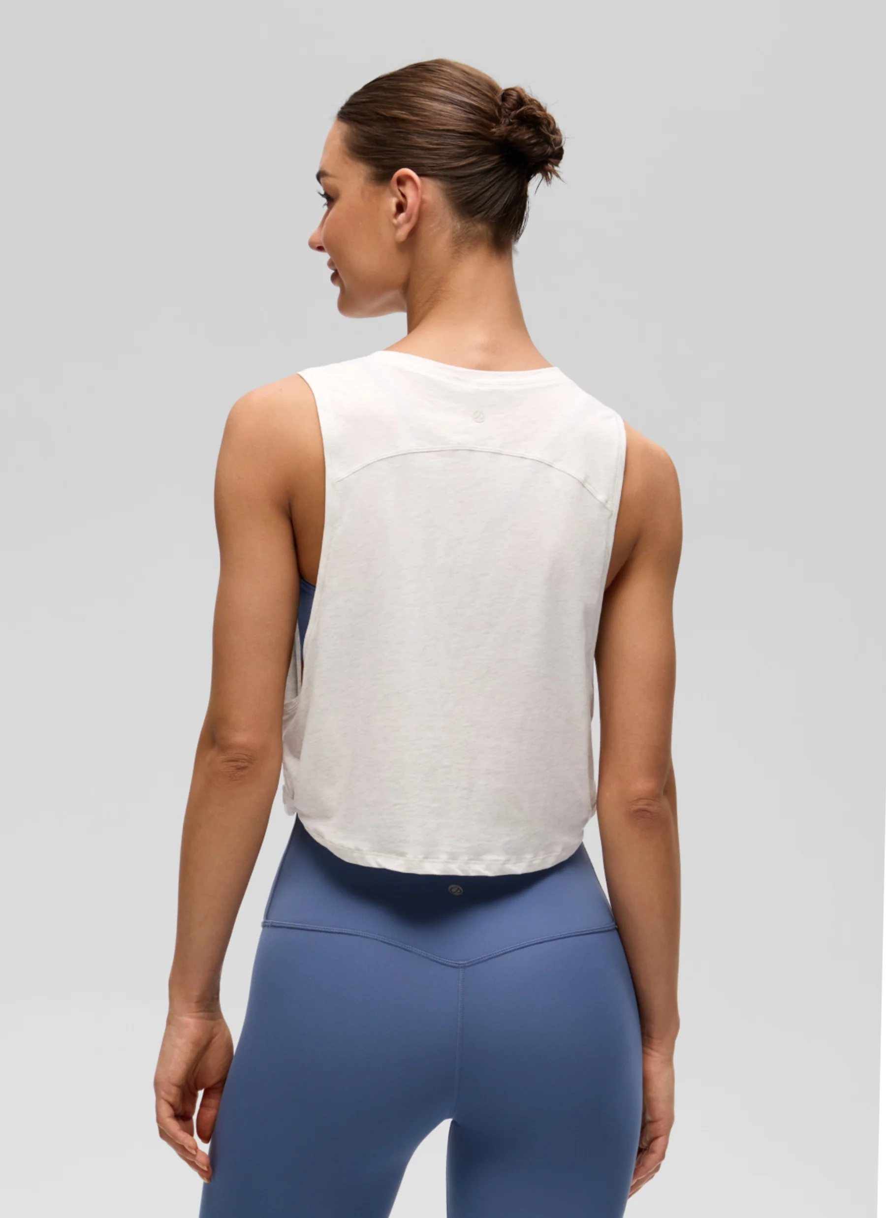 Pima Cotton Crop Deep Armhole Tank - Image 10