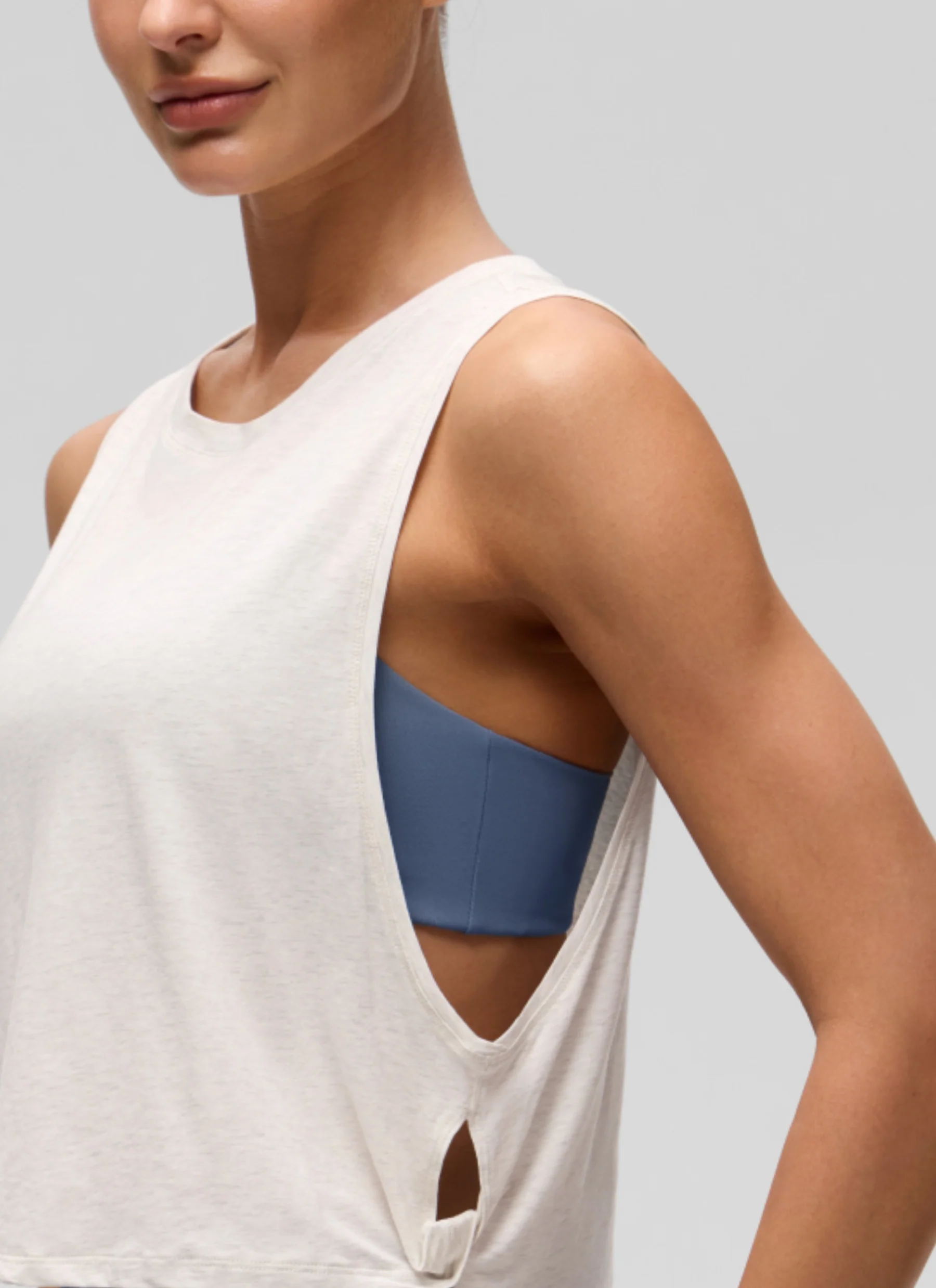 Pima Cotton Crop Deep Armhole Tank - Image 12