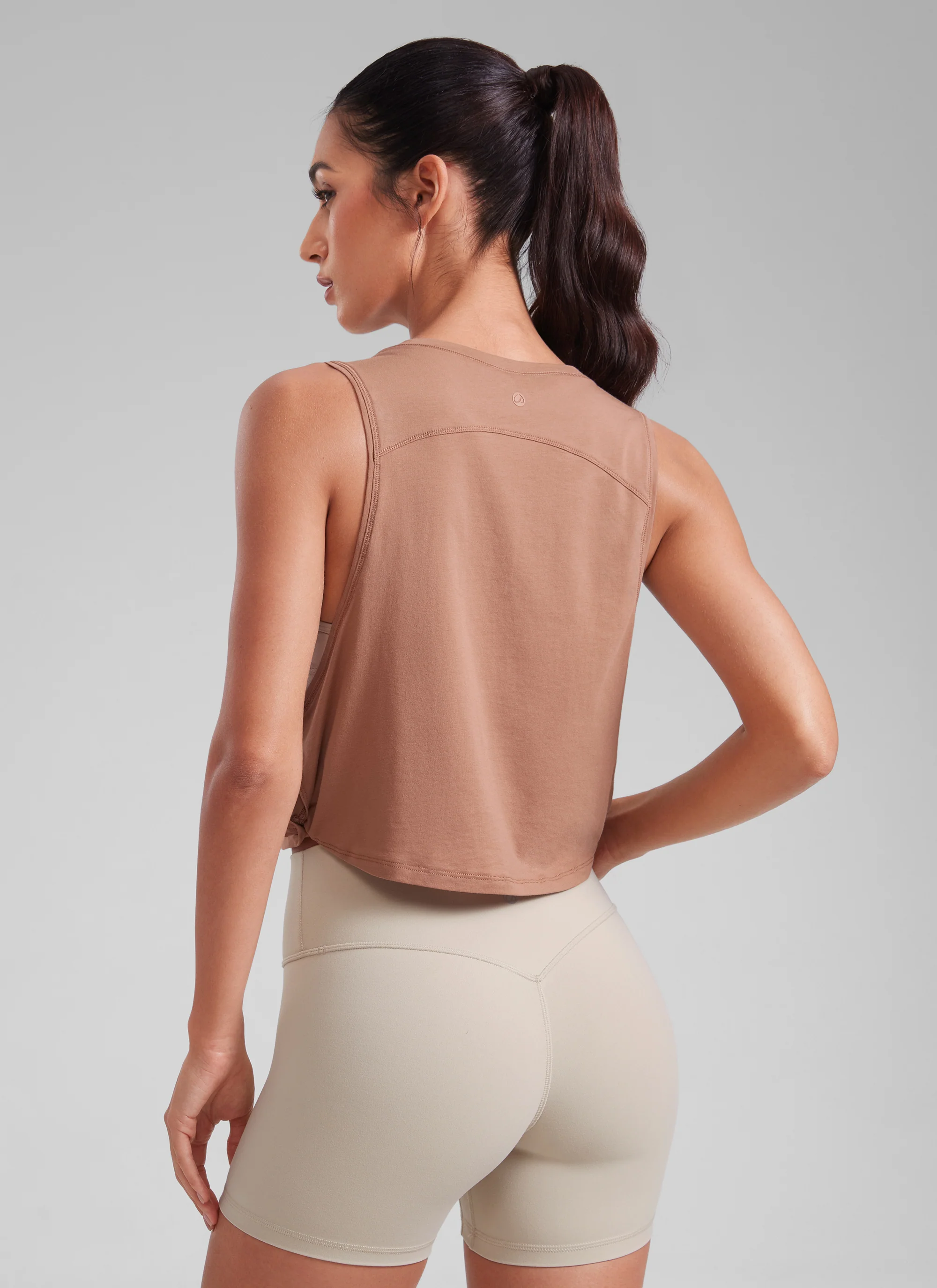 Pima Cotton Crop Deep Armhole Tank - Image 19
