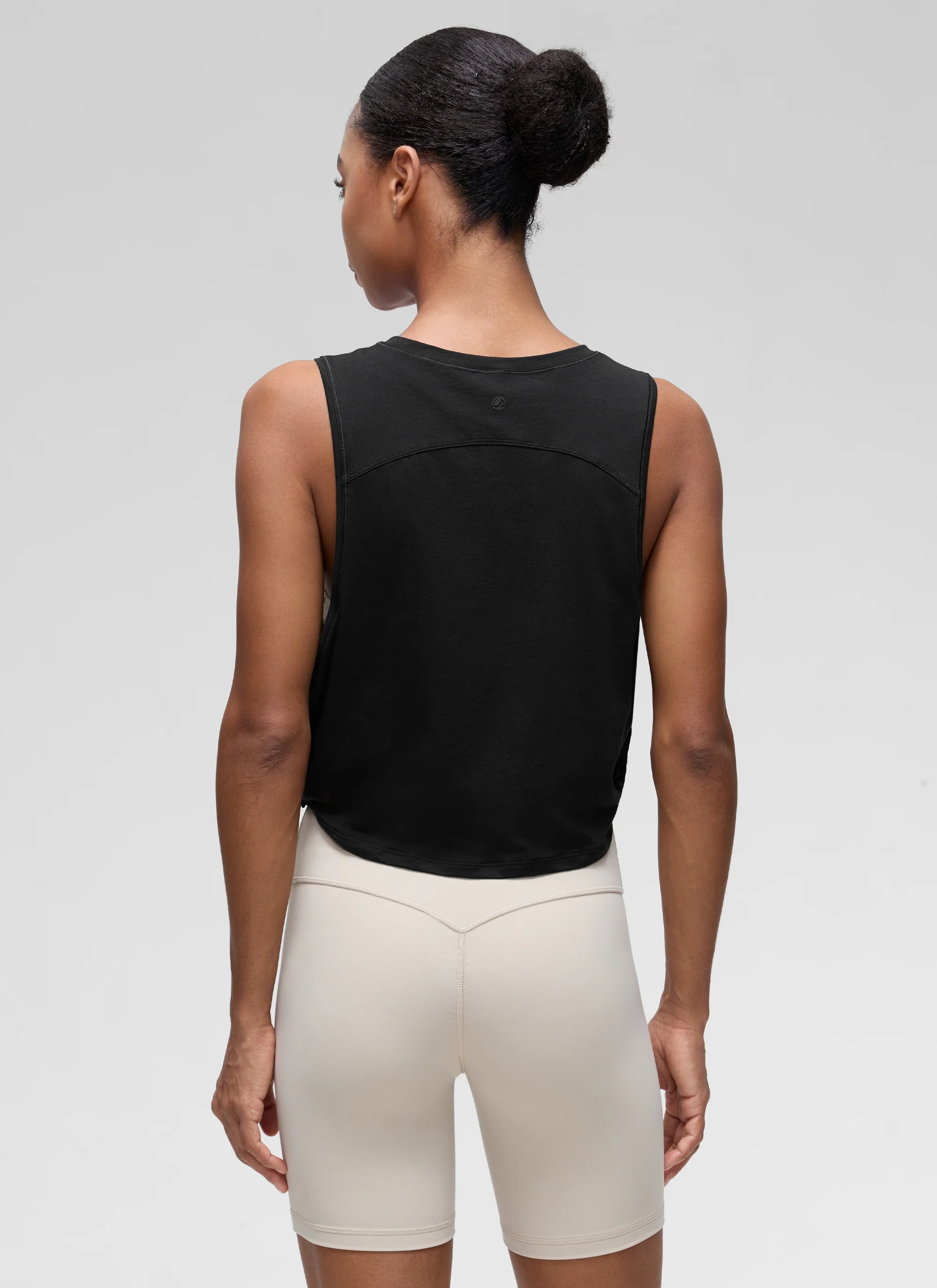 Pima Cotton Crop Deep Armhole Tank - Image 6