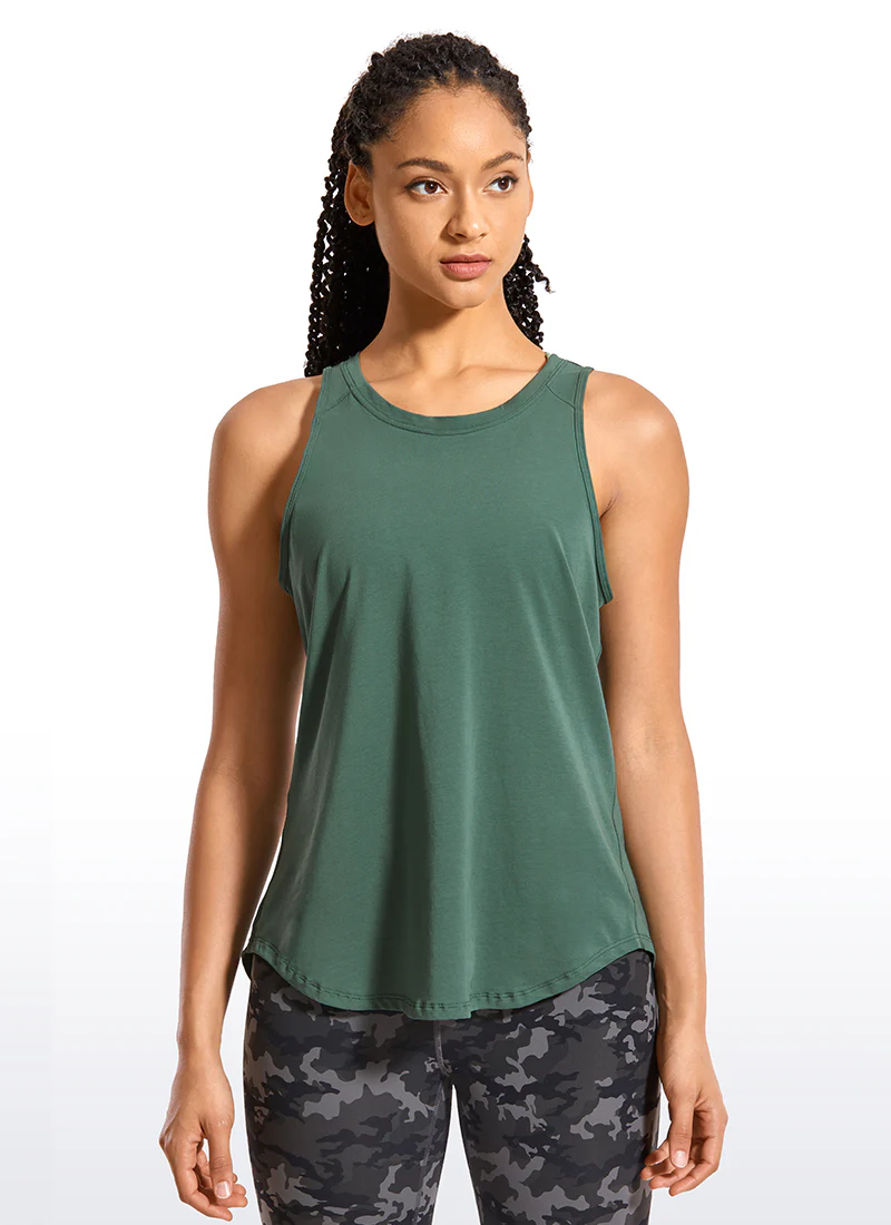 Pima Cotton Split Open Back Tank - Image 6
