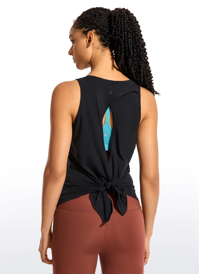 Pima Cotton Split Open Back Tank - Image 4