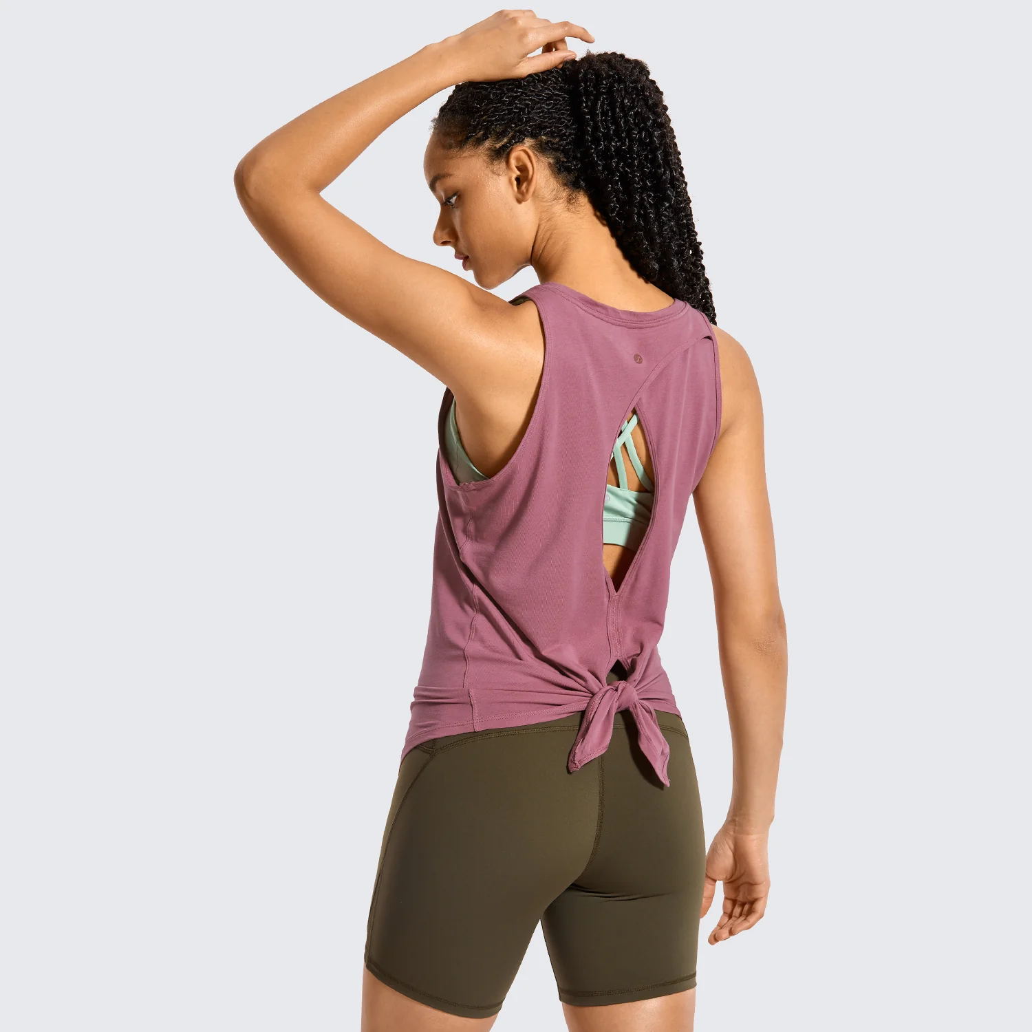 Pima Cotton Split Open Back Tank - Image 2