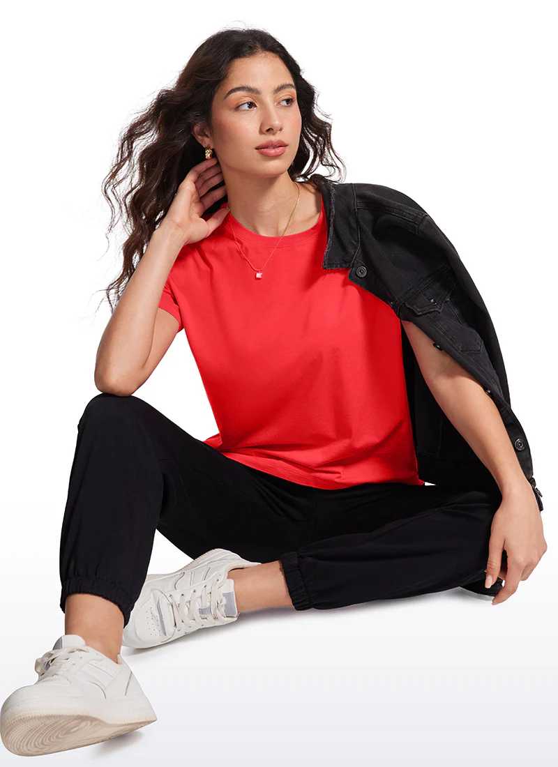Pima Cotton Loose Fit Short Sleeve - Image 10