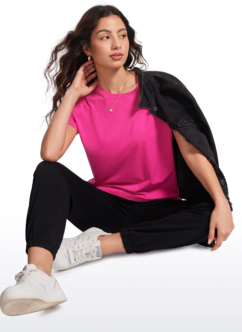 Pima Cotton Loose Fit Short Sleeve - Image 11