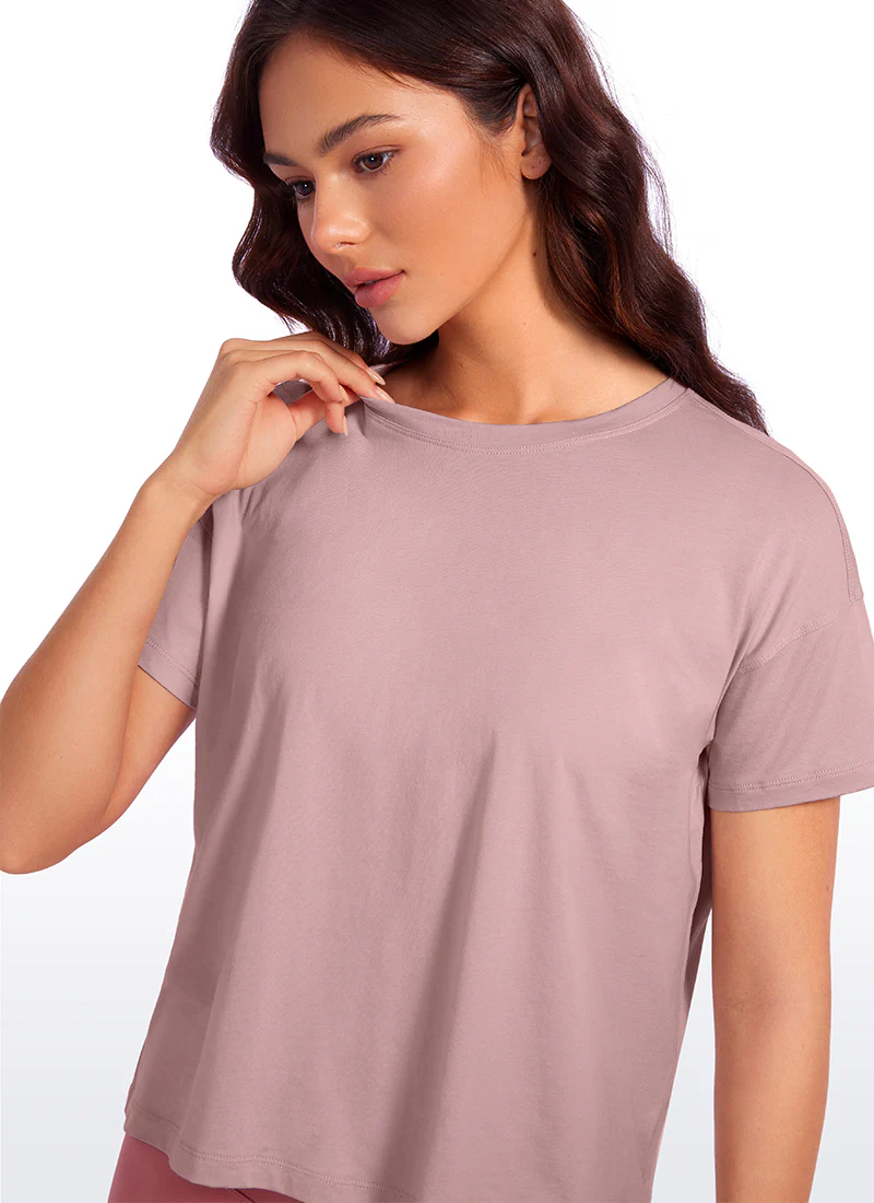 Pima Cotton Loose Fit Short Sleeve - Image 16