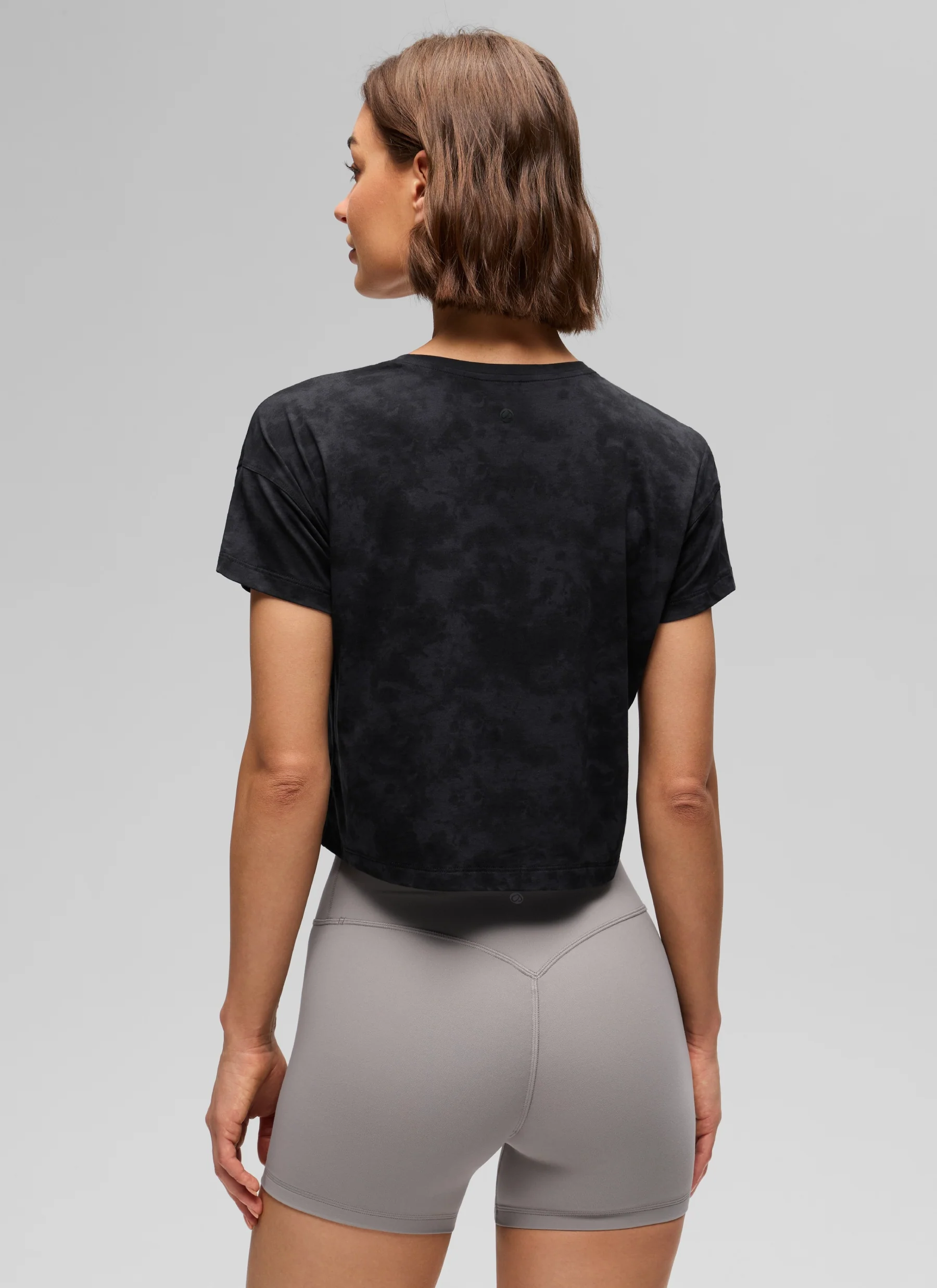 Pima Cotton Crew Neck Cropped Short Sleeve - Image 10