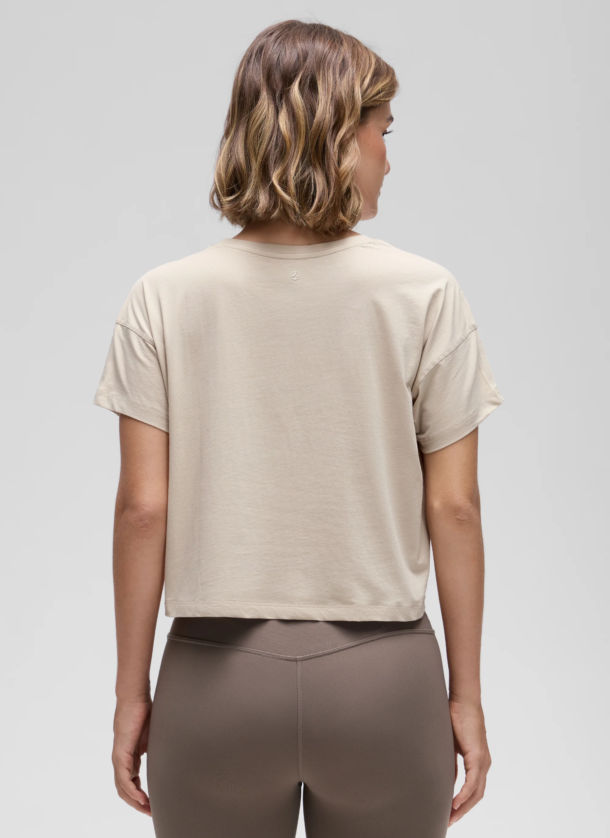 Pima Cotton Crew Neck Cropped Short Sleeve - Image 25