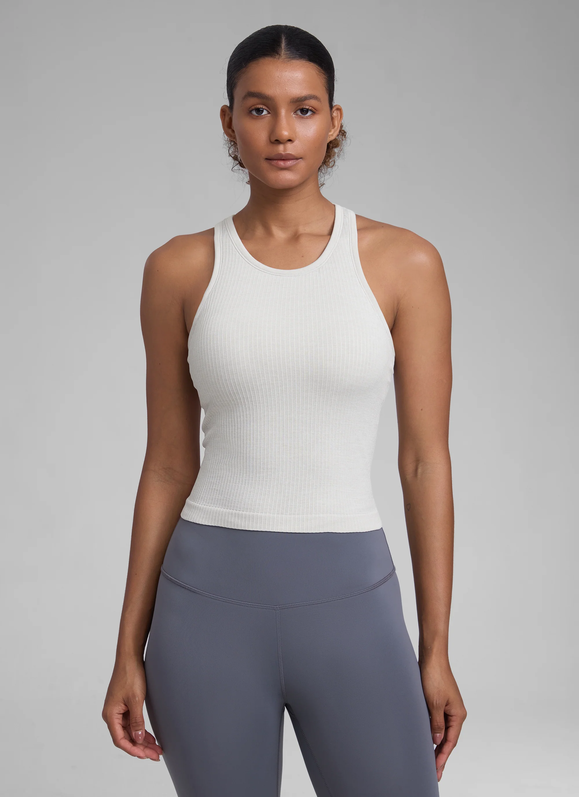 Seamless Racerback Hip Length Tank - Image 31