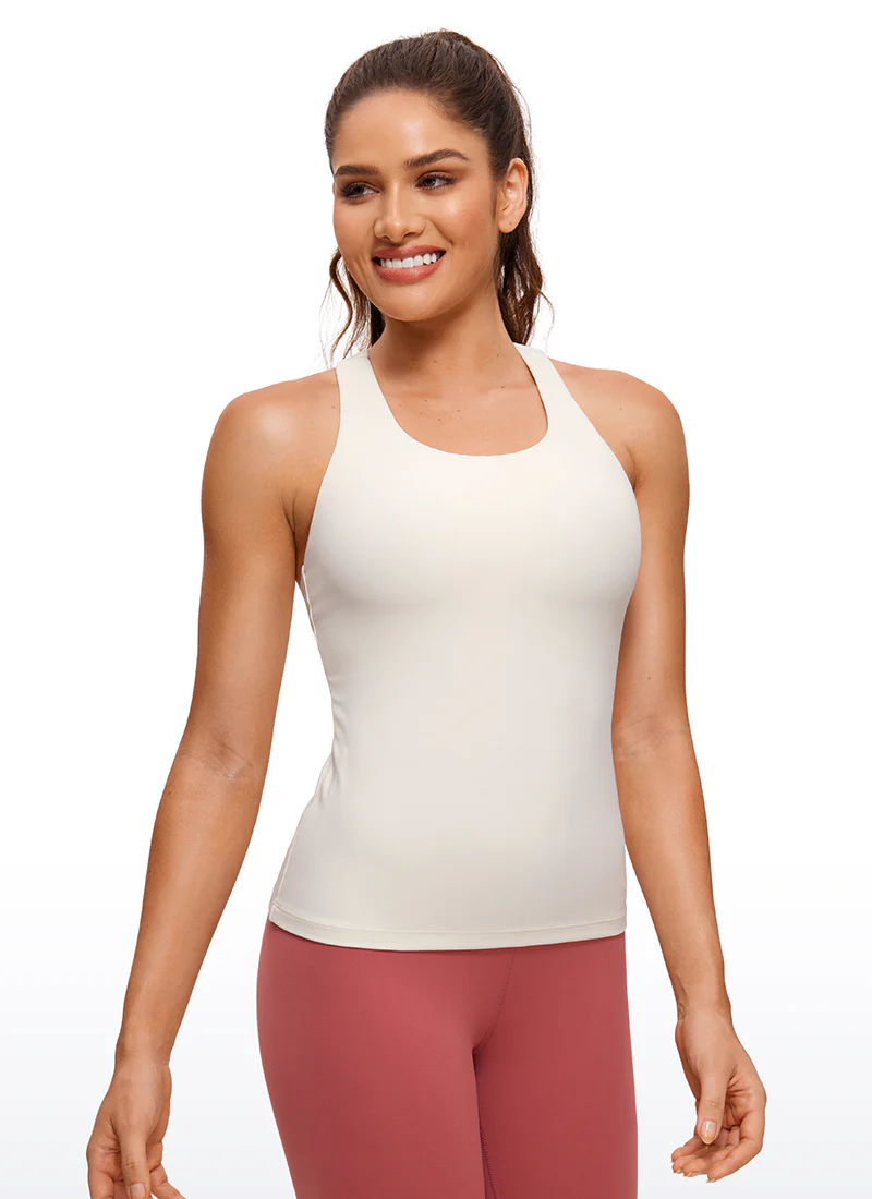 Butterluxe Waist Length Built in Bra Tank - Image 15