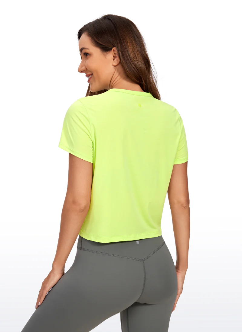 Pima Cotton Classic-Fit Cropped Short Sleeve - Image 5