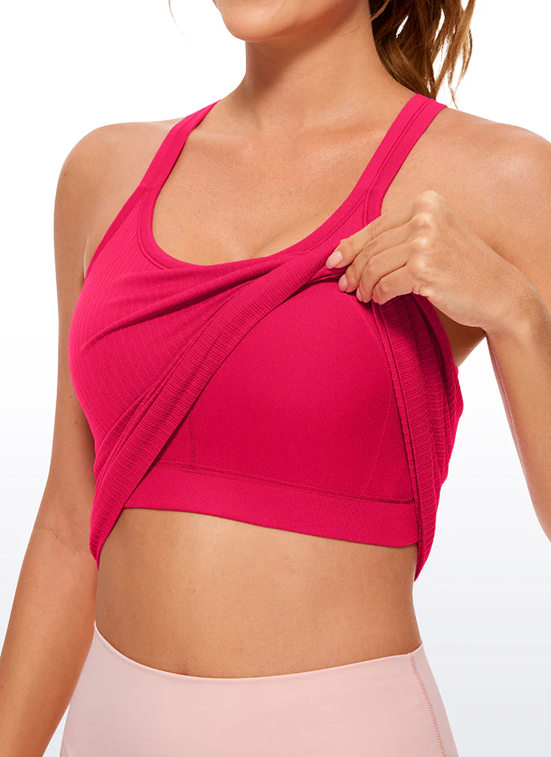 Seamless Racerback Ribbed Hip Length Tank - Image 20