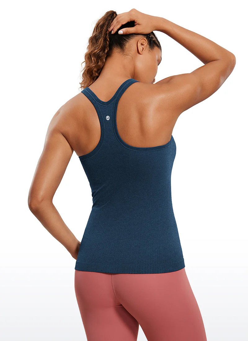 Seamless Racerback Ribbed Hip Length Tank - Image 5