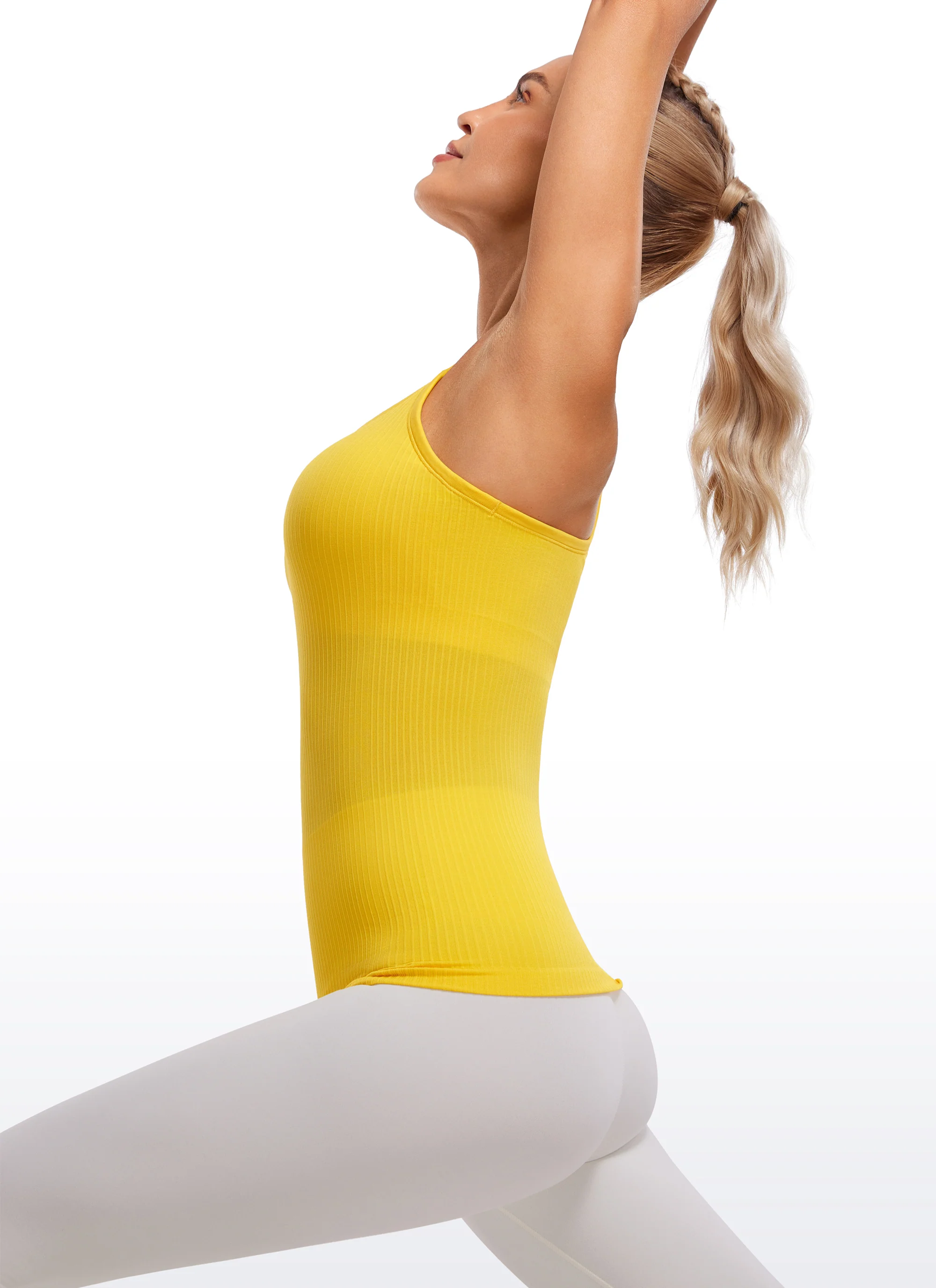 Seamless Racerback Ribbed Hip Length Tank - Image 14