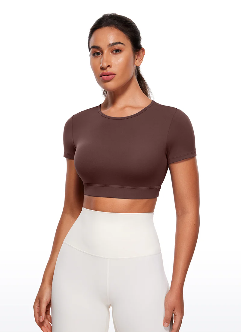 Butterluxe Open Back Cropped Short Sleeves - Image 25