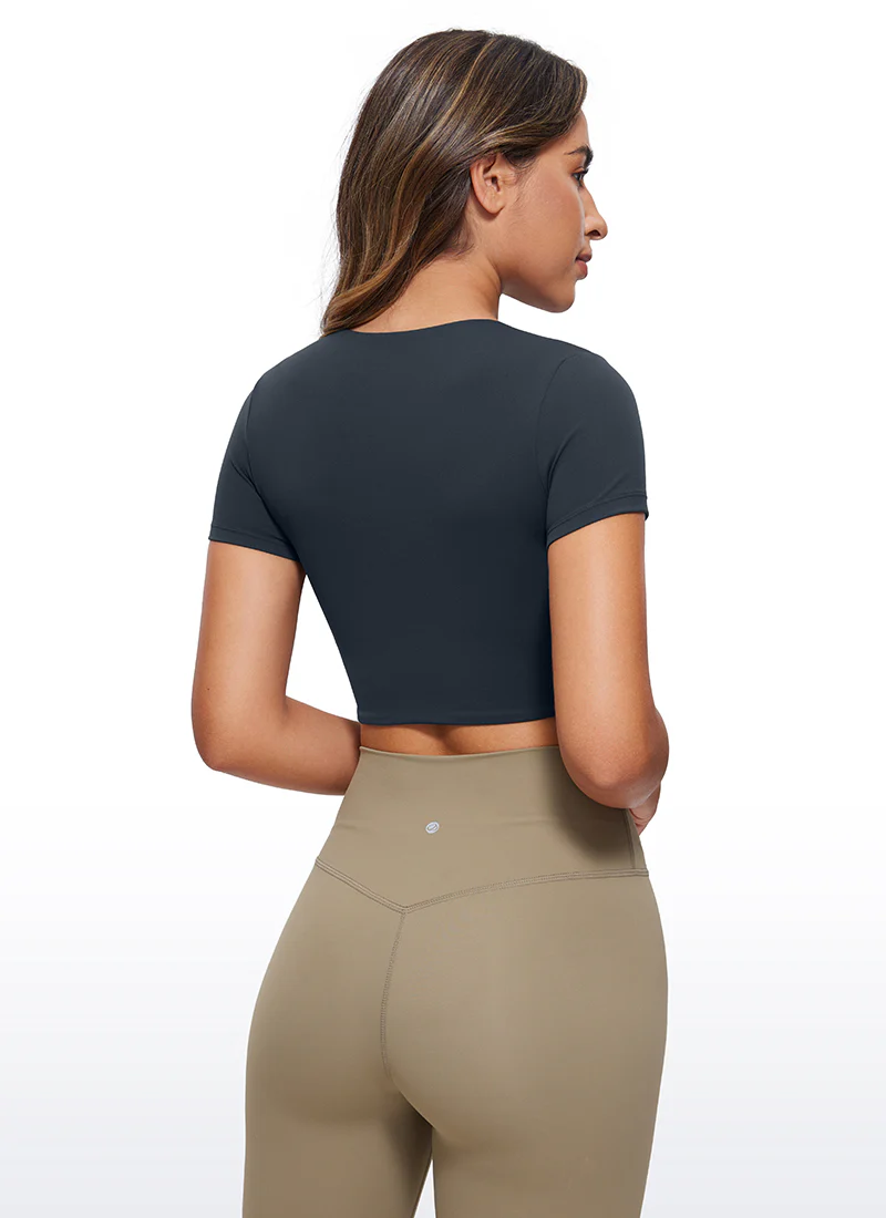 Butterluxe Double Lined Cropped Short Sleeve - Image 22