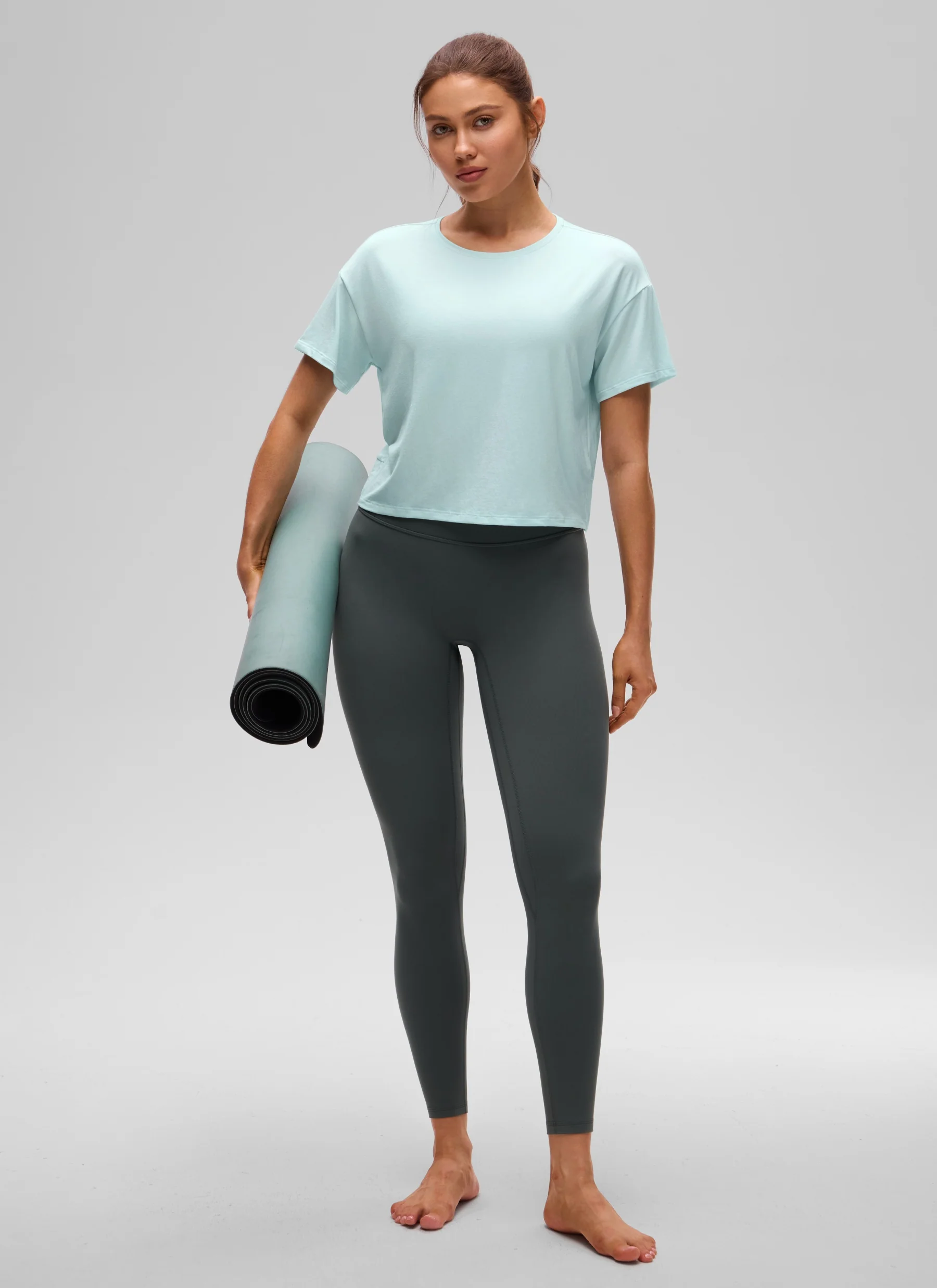 Open Back Cropped Short Sleeve - Image 35