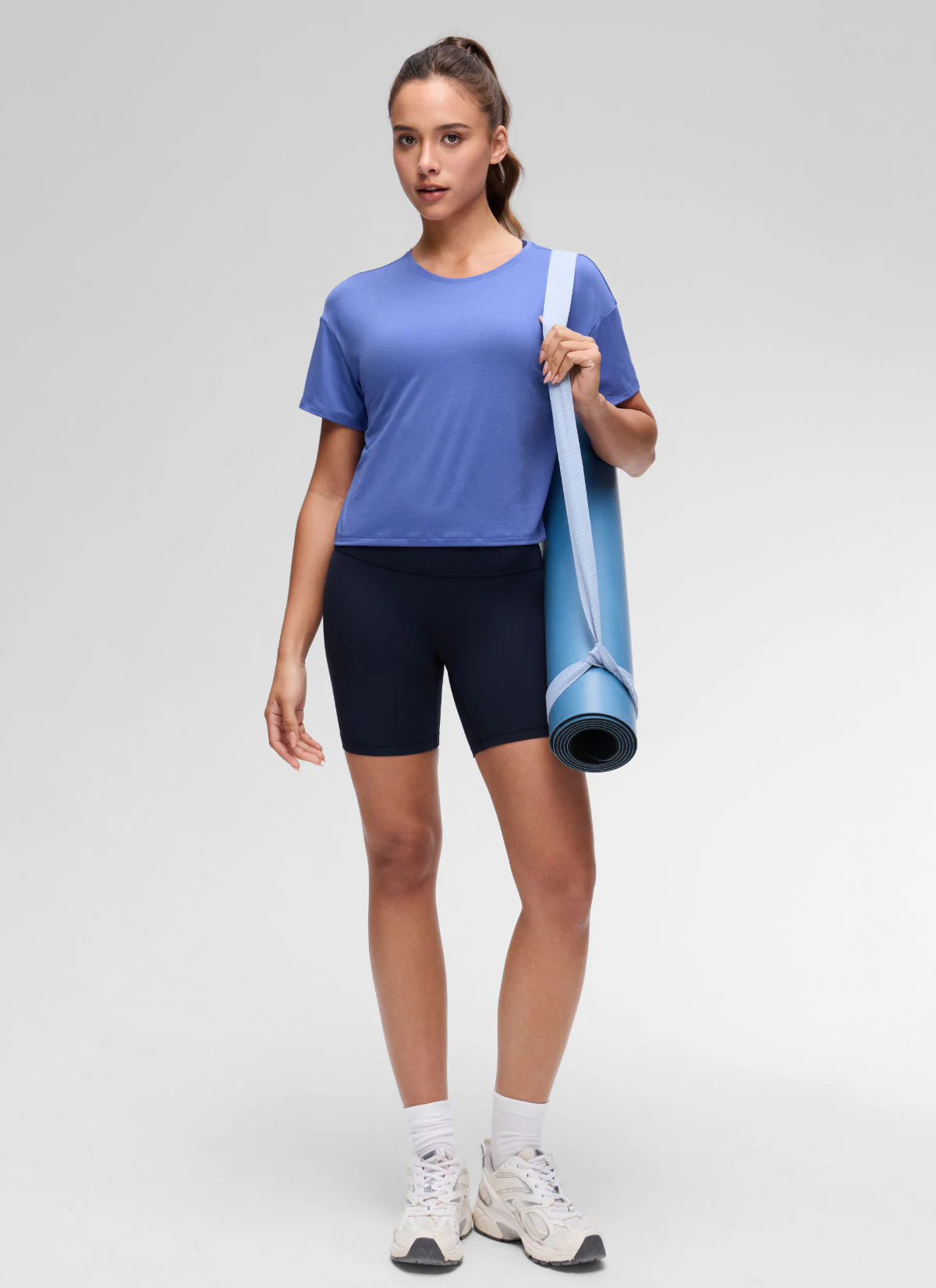 Open Back Cropped Short Sleeve - Image 44