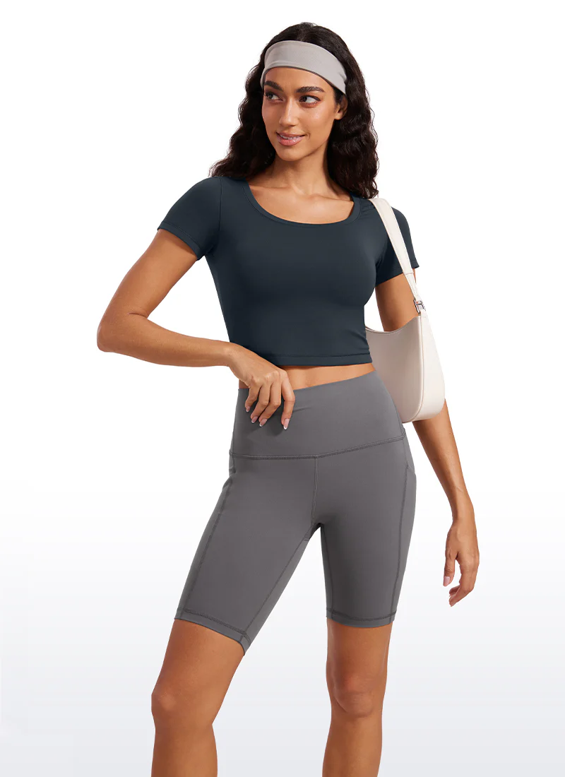 Butterluxe Scoop Neck Cropped Short Sleeves - Image 15