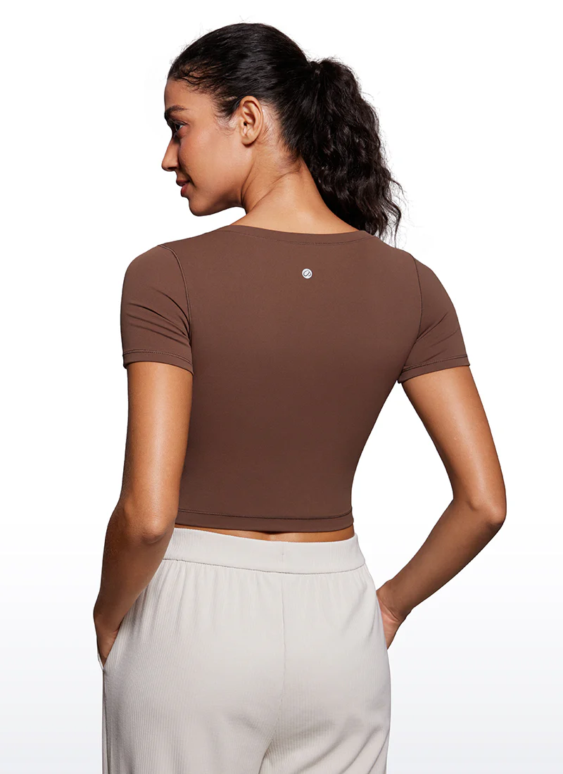Butterluxe Scoop Neck Cropped Short Sleeves - Image 22