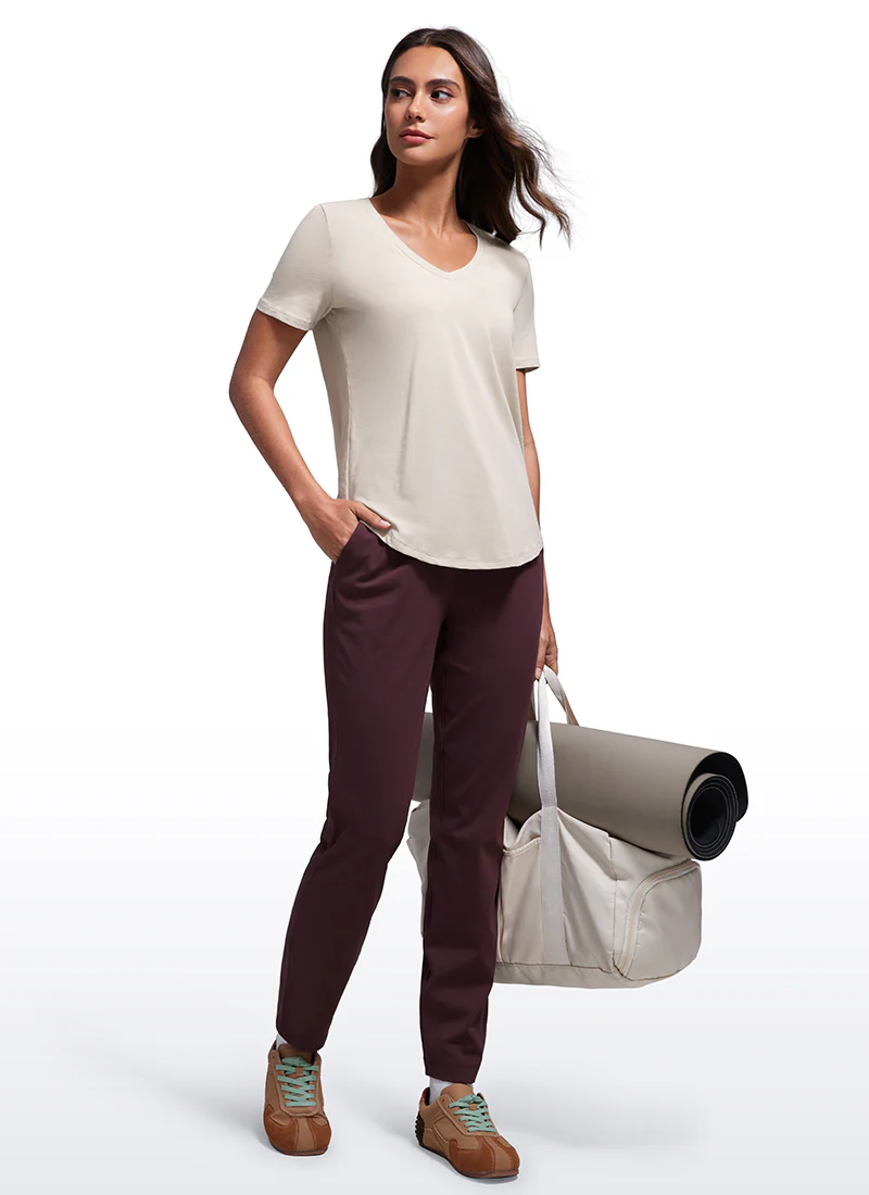 Pima Cotton Pro V Neck Short Sleeve - Image 3