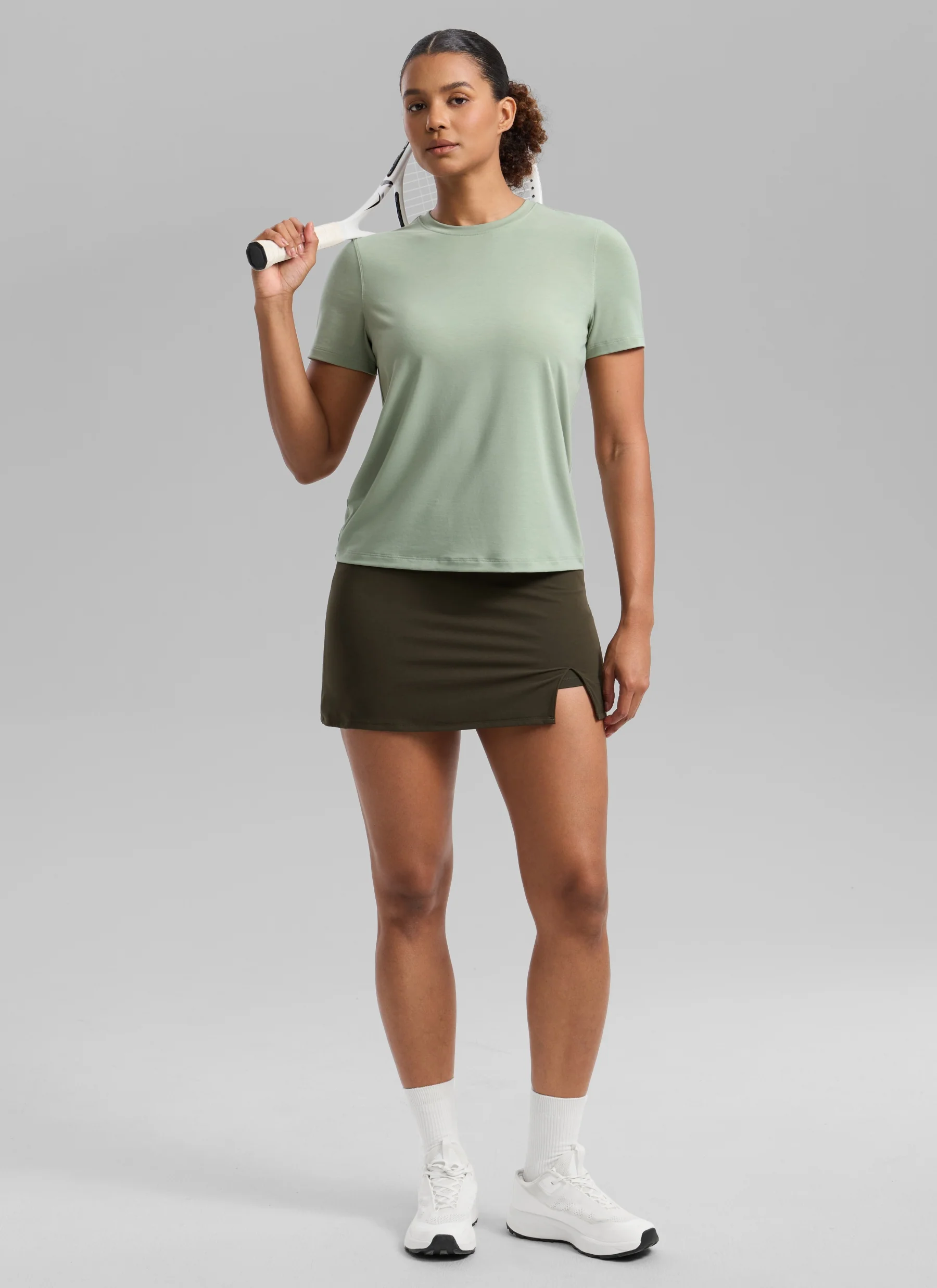 Quick Dry Crewneck Hip Length Short Sleeve - Image 11