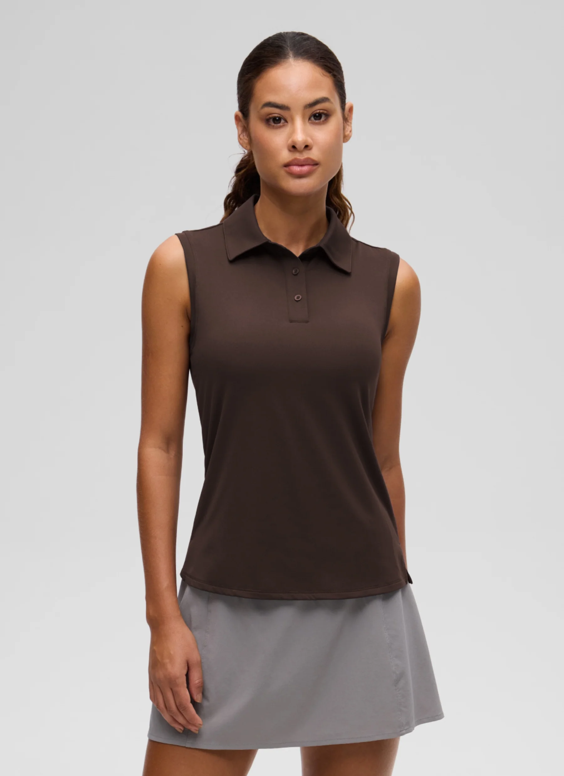 Hip Length Slim Fit Sleeveless Polo - Image 29