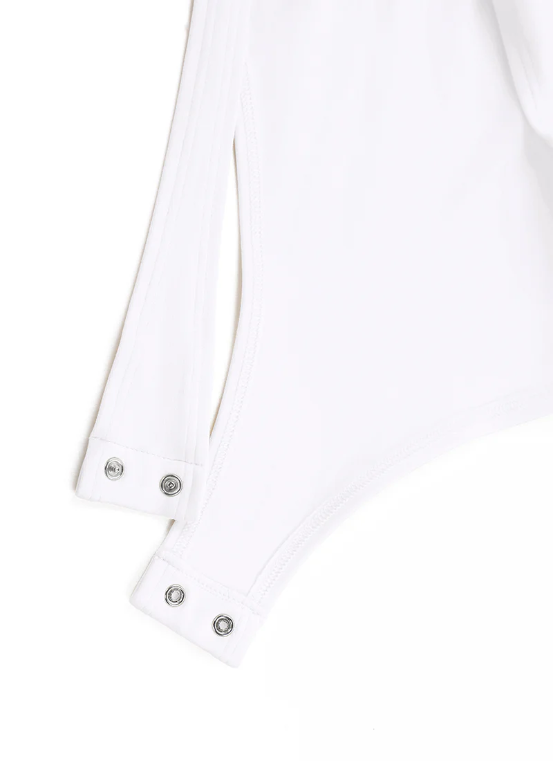 Butterluxe Mock Turtleneck Long Sleeve Bodysuits - Image 25