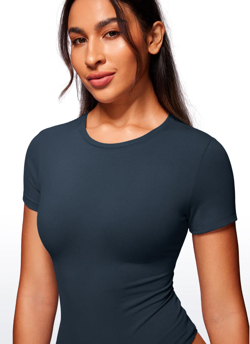 Cotton Crew Neck Short Sleeves Bodysuits - Image 5