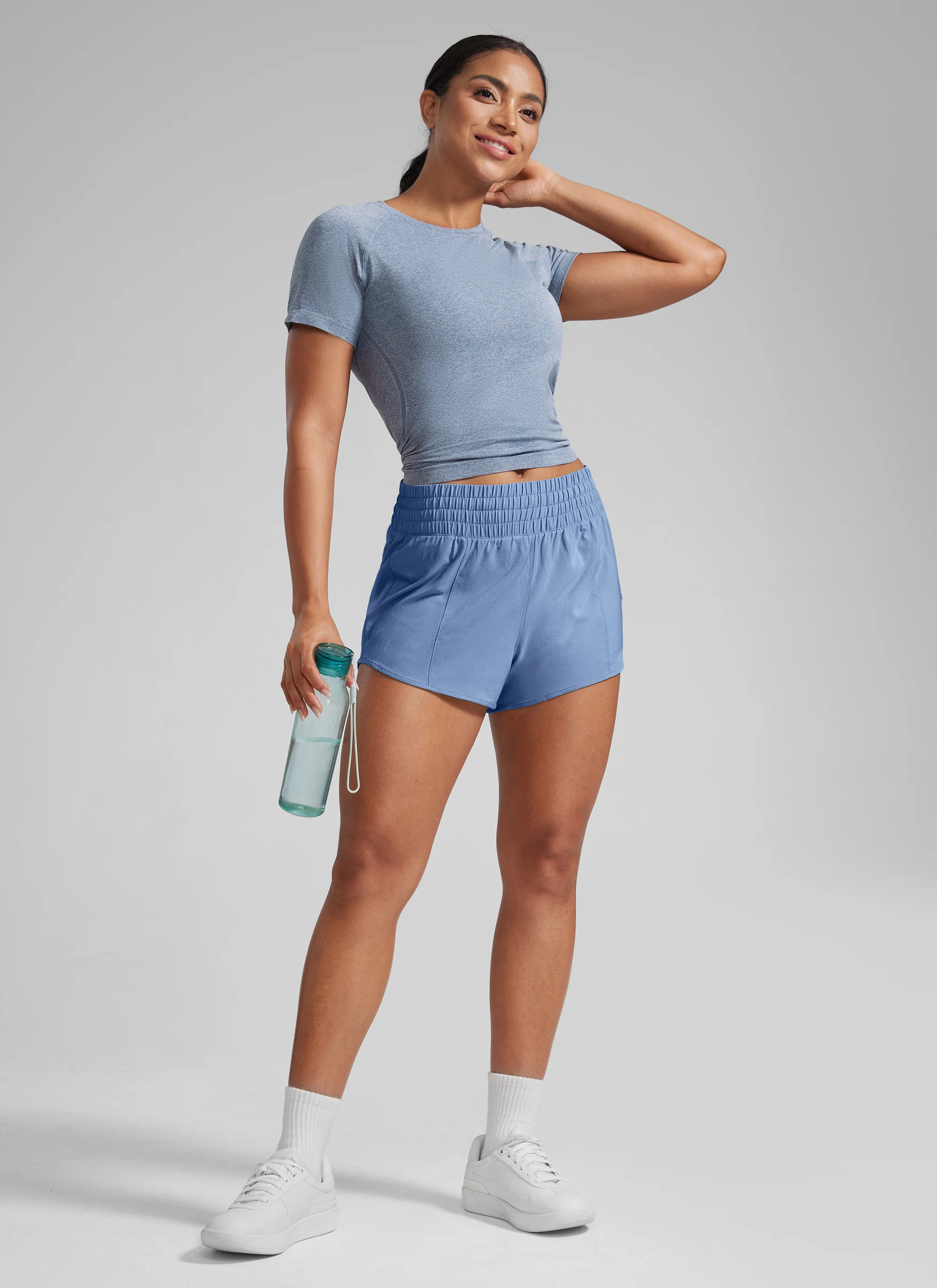 Feathery-Fit Soft Lined Zip Pocket Shorts 2.5'' - Image 32