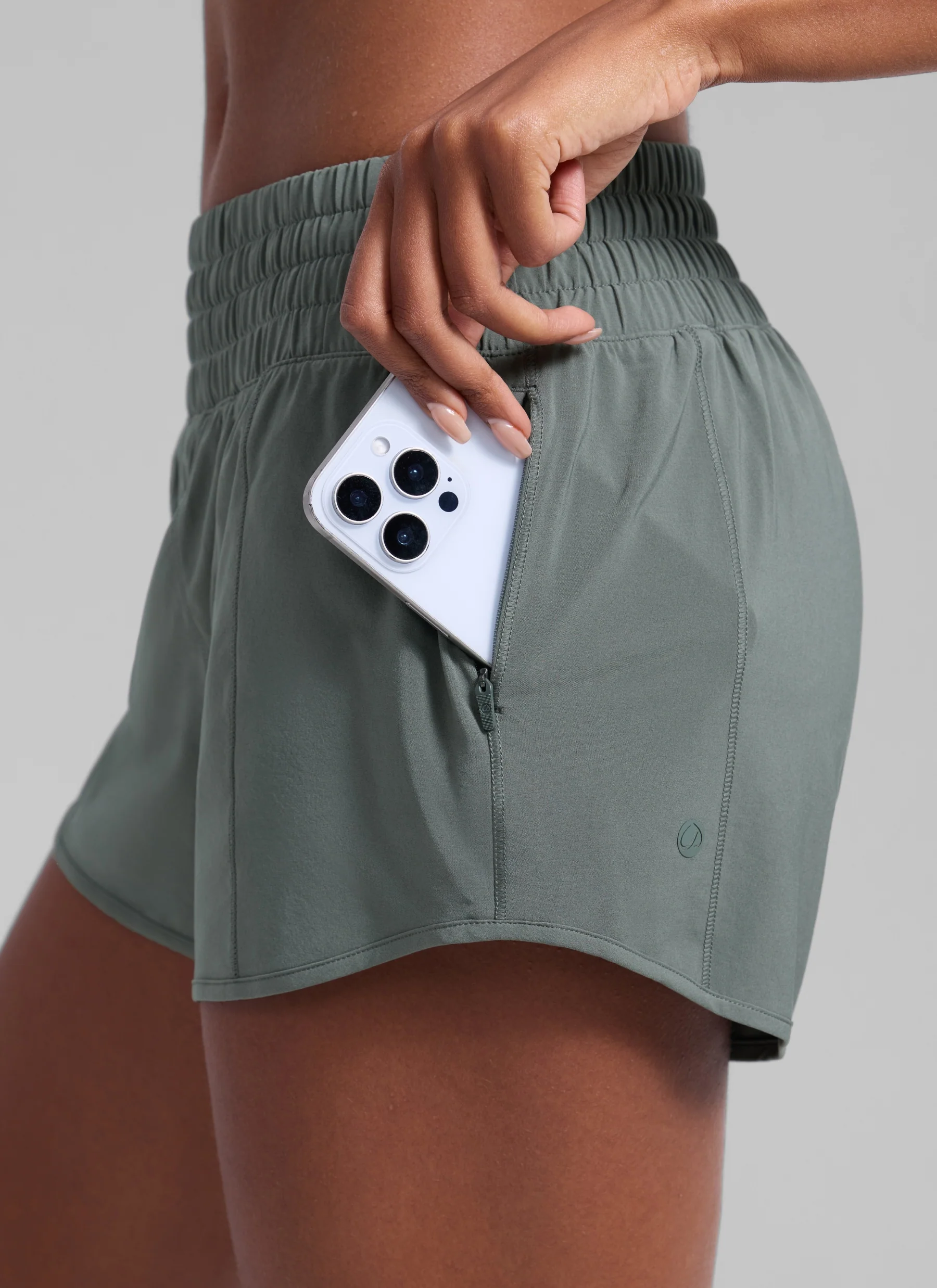 Feathery-Fit Soft Lined Zip Pocket Shorts 2.5'' - Image 11